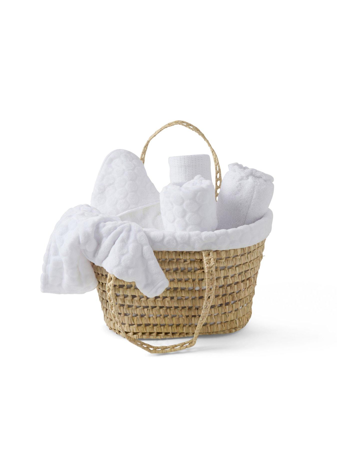  image of clair-de-lune-marshmallow-baby-gift-basket--white