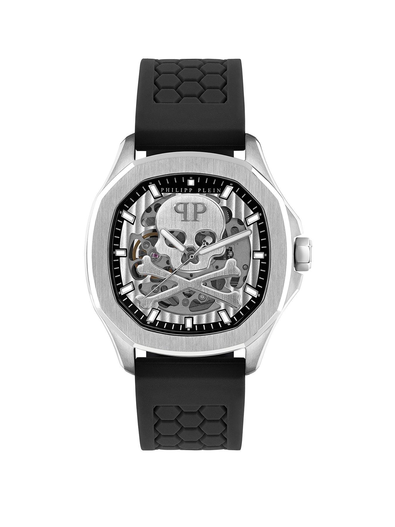 philipp-plein-mens-highconic-silver-watch-with-black-strap
