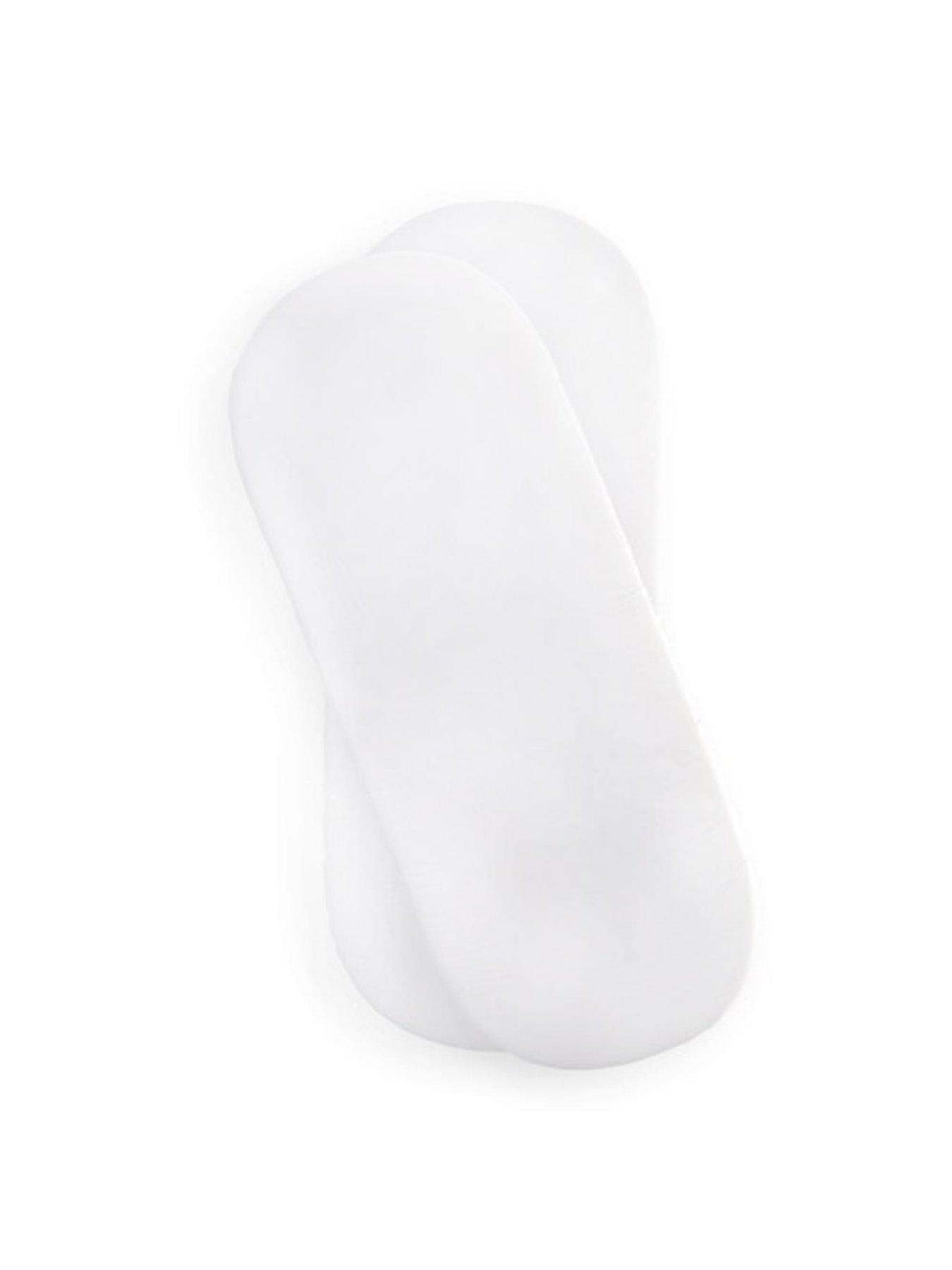 Image 3 of 3 of Clair De Lune 4 Pack Fitted Cotton Moses Basket Sheets (74 x 30 cm) - Pink/White