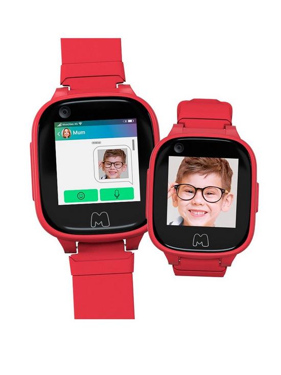 stillFront image of moochies-connect-smartwatch-4g-red