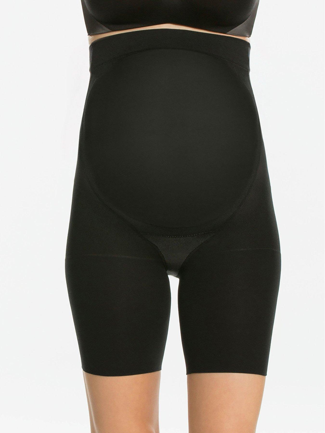 Super Firm Control Oncore High Waisted Mid Thigh Short - Black