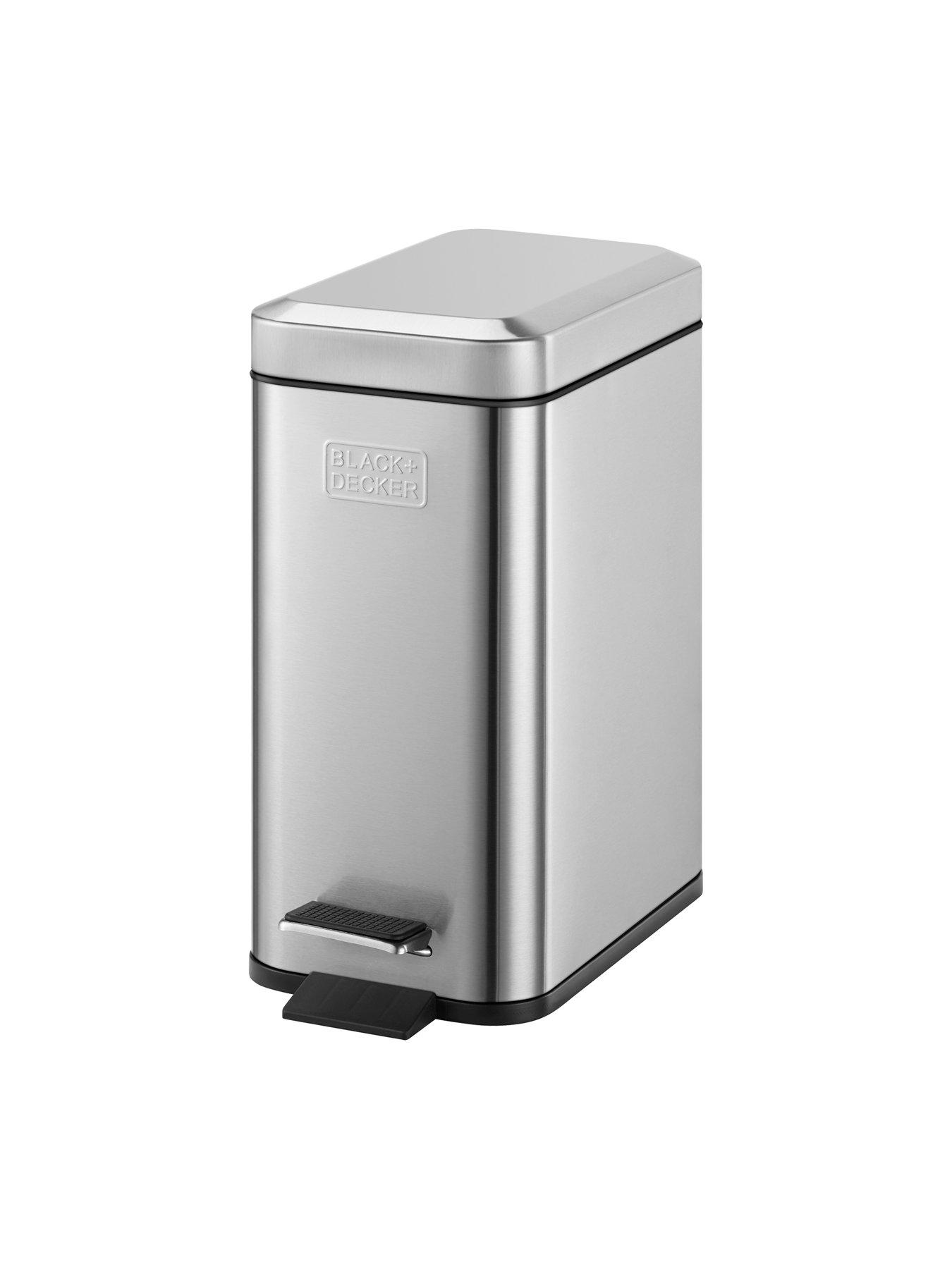  image of black-decker-5l-slimline-soft-close-pedal-bin