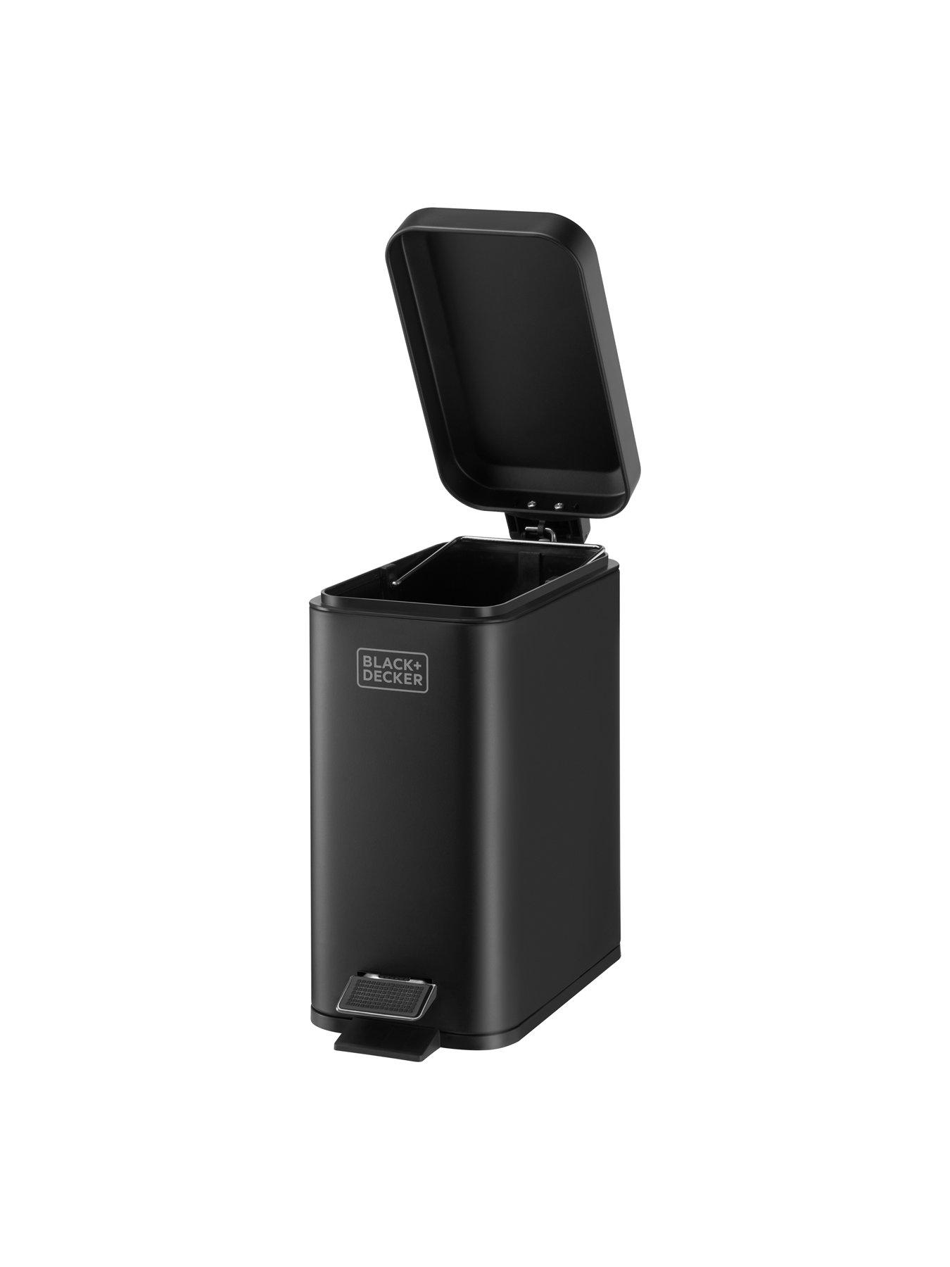  image of black-decker-5l-slimline-soft-close-pedal-bin