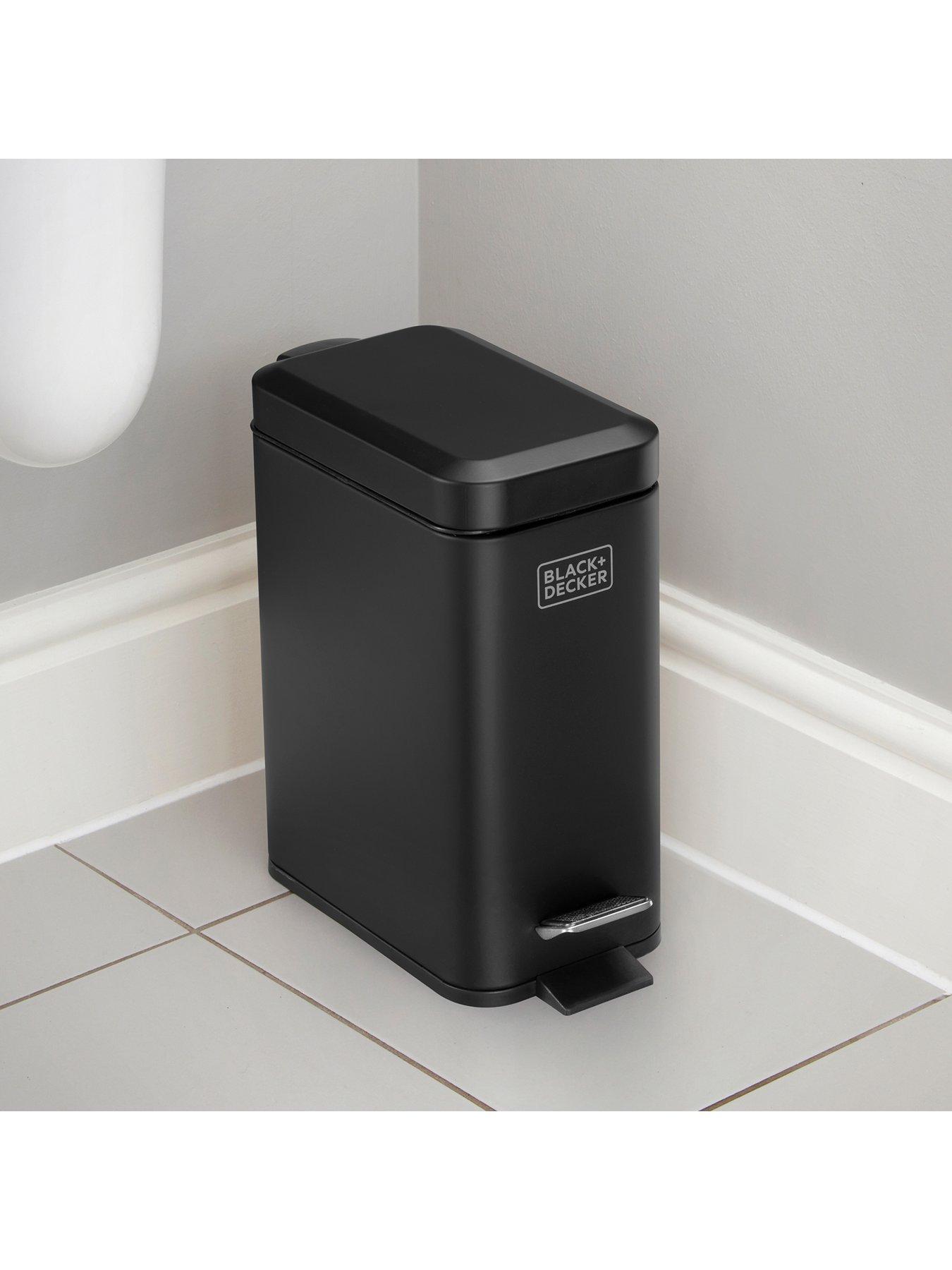  image of black-decker-5l-slimline-soft-close-pedal-bin