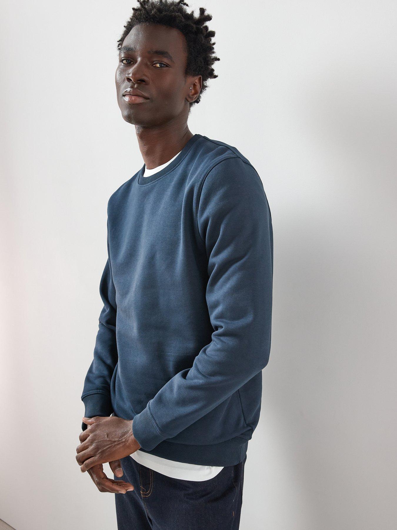 Image 5 of 6 of Very Man Crew Neck Sweater&nbsp;- Navy