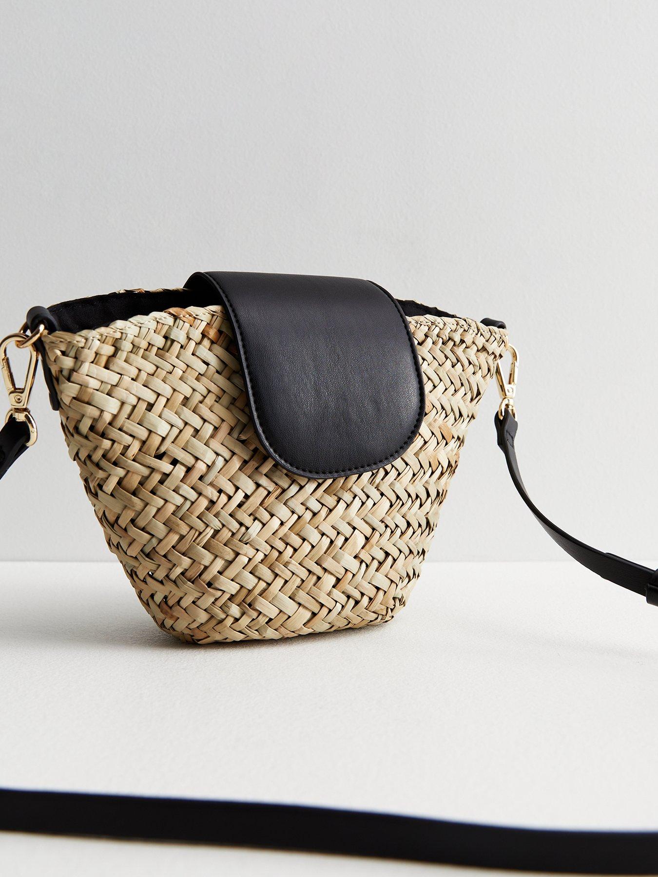 Straw effect bag new arrivals