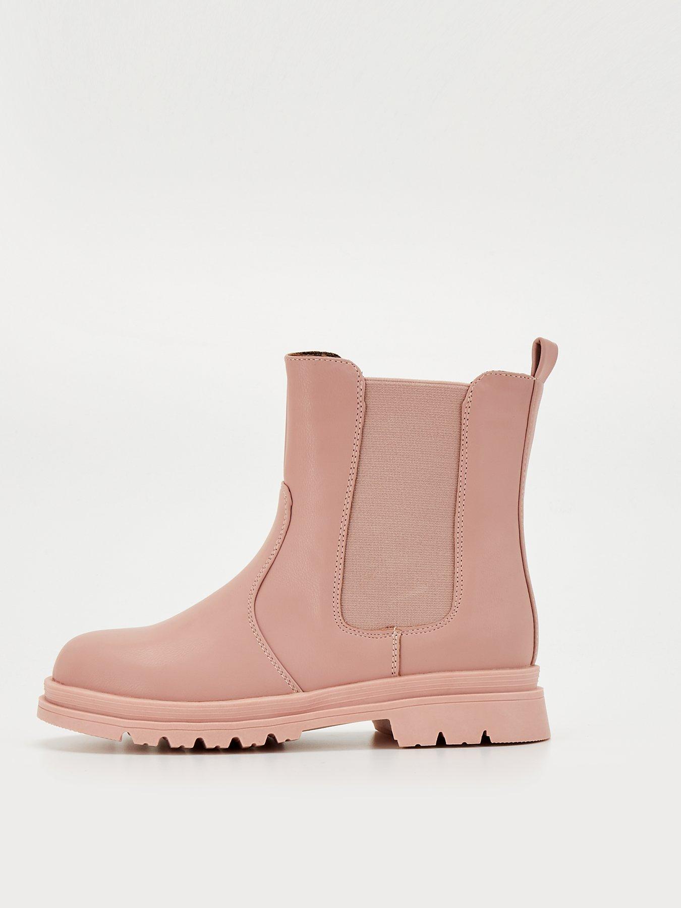 Pink cheap chelsea boots