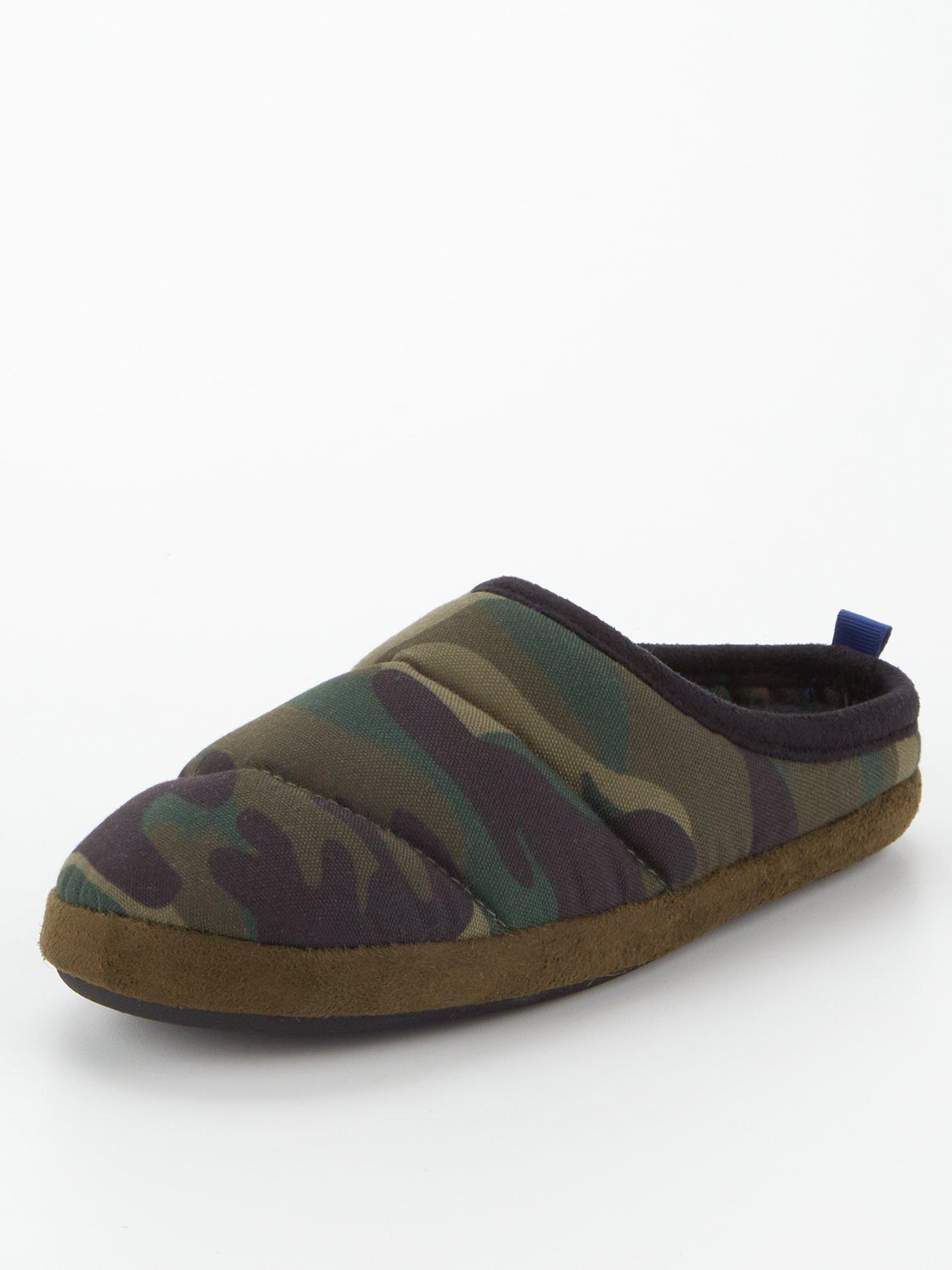 Boys hot sale camo slippers