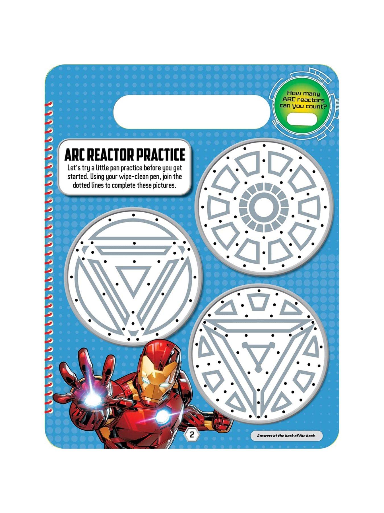 Image 2 of 3 of Marvel Avengers Iron Man Super Hero Wipe-Clean Activities