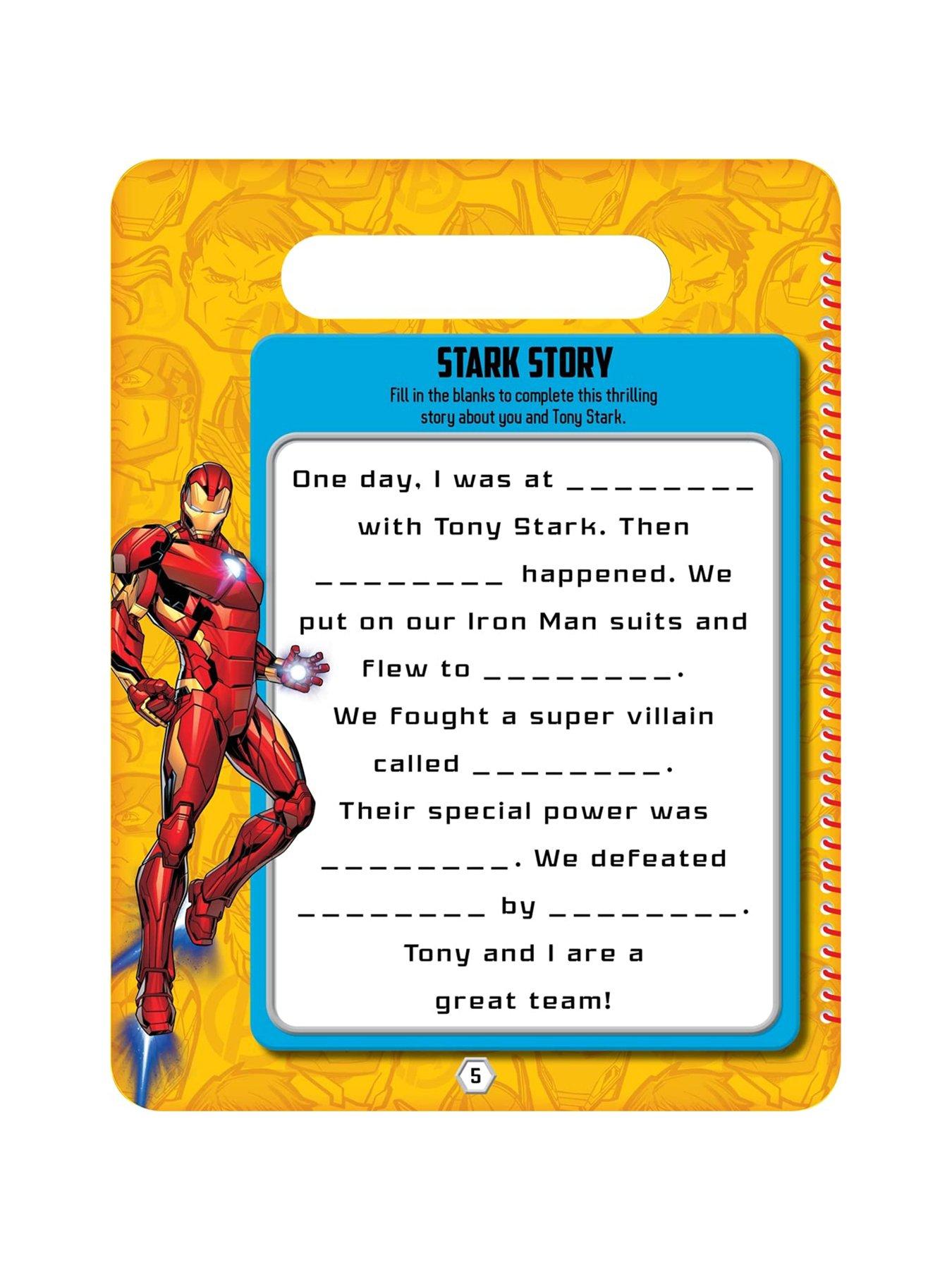 Image 3 of 3 of Marvel Avengers Iron Man Super Hero Wipe-Clean Activities