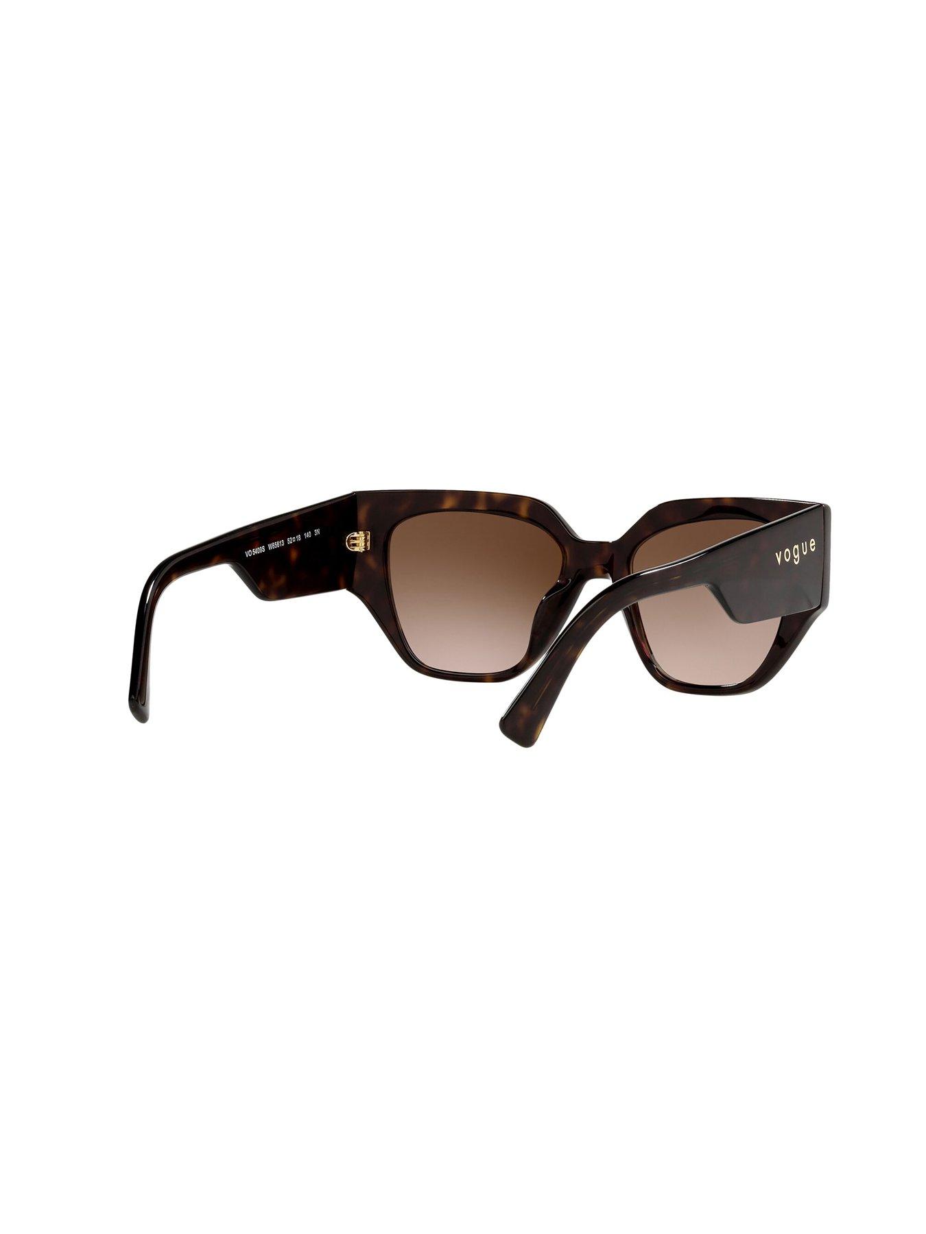 outfit image of vogue-eyewear-irregular-dark-havana-sunglass