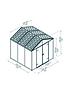  image of canopia-by-palram-rubicon-shed-8-x-8ft-dark-grey
