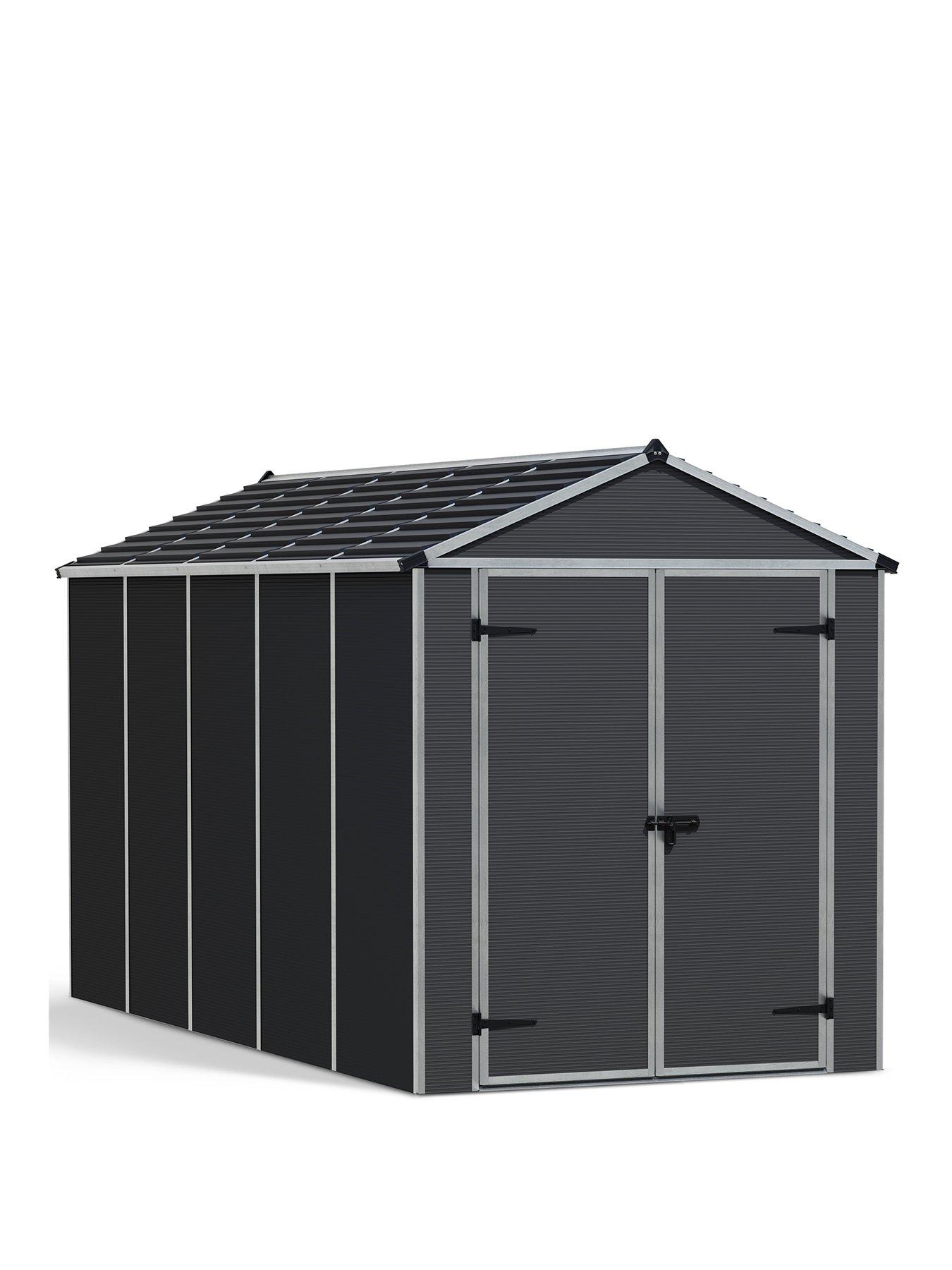 undefined Rubicon Shed 6x12ft - Dark Grey