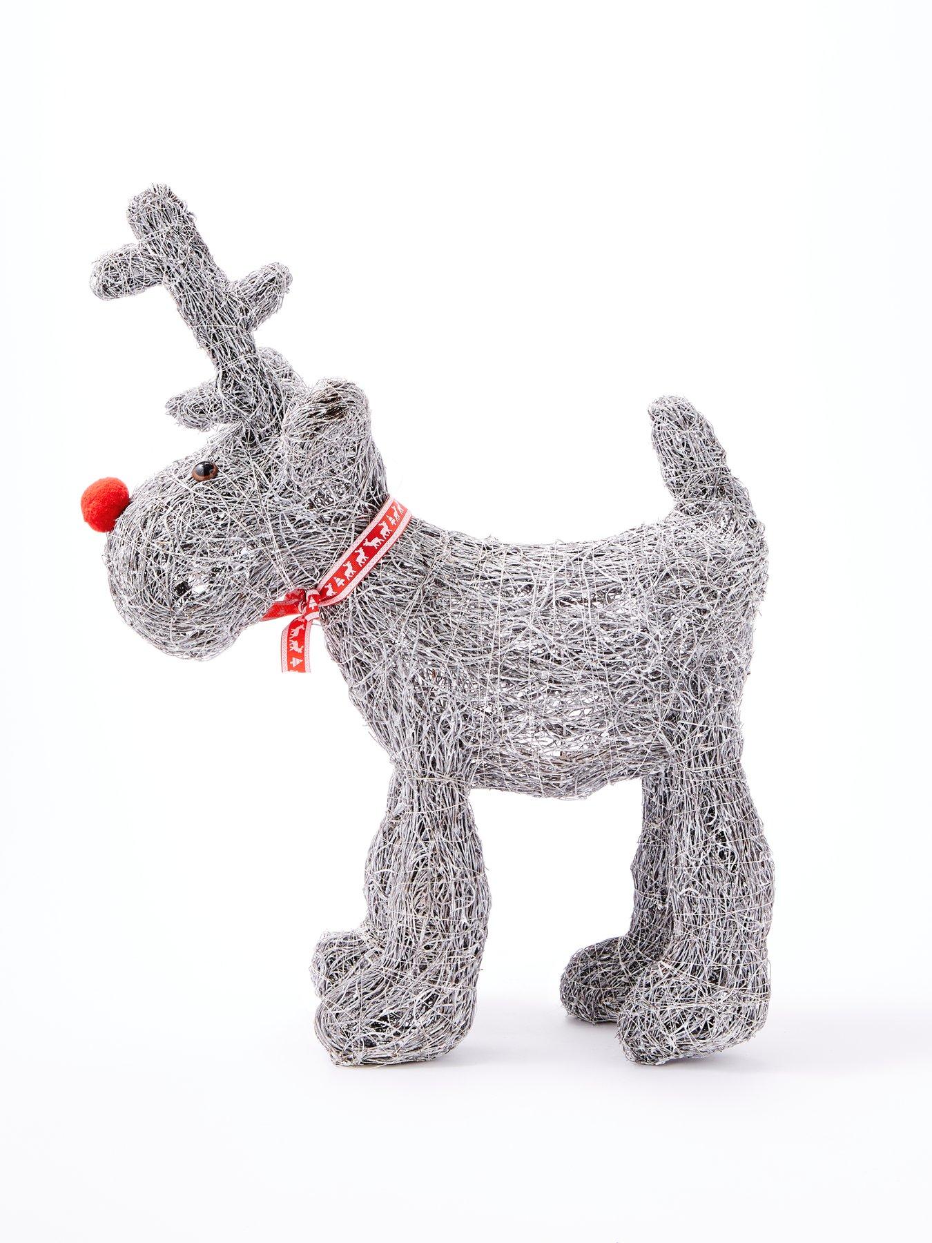 Heaven Sends Rattan Reindeer Christmas Decoration