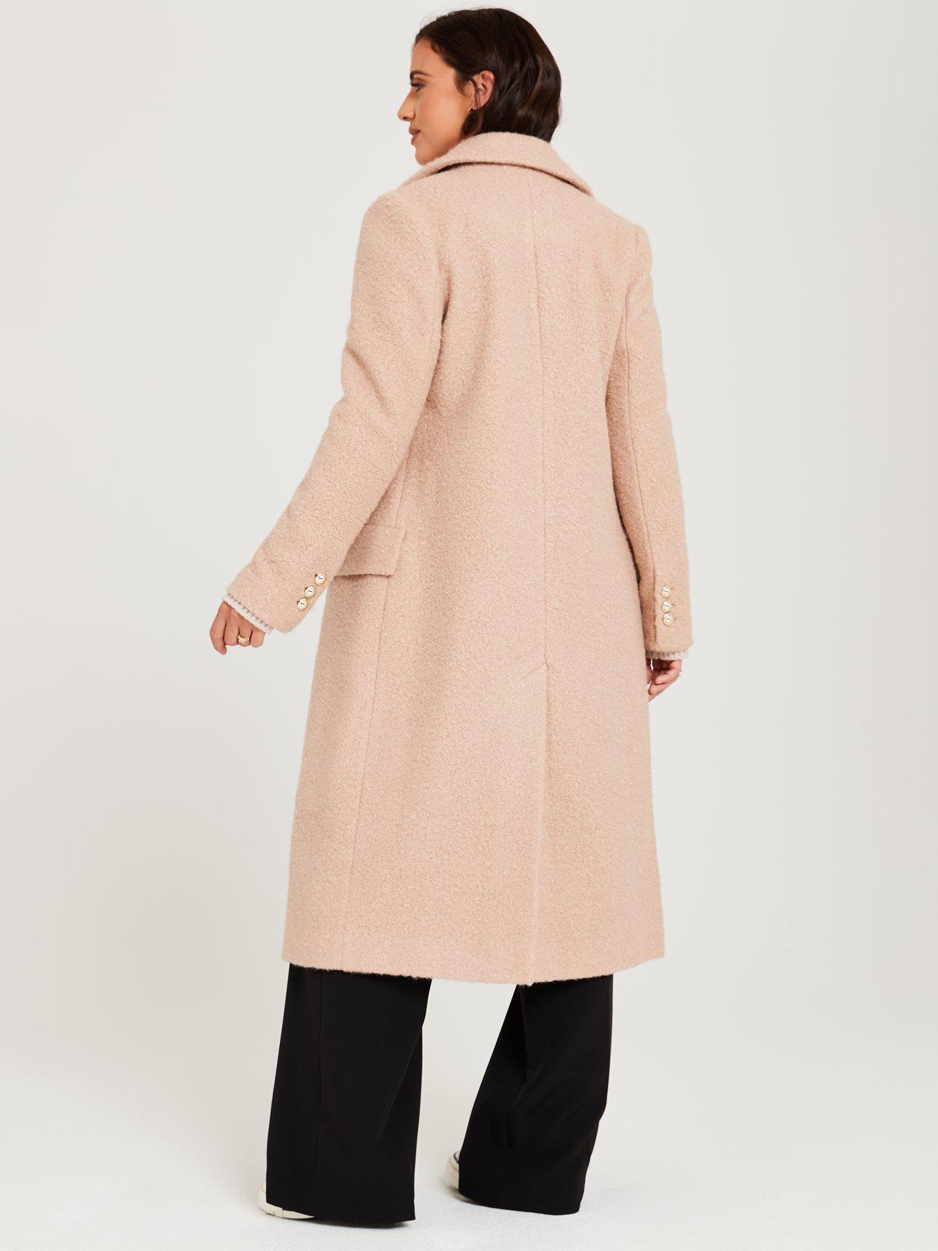 Beige hot sale formal coat