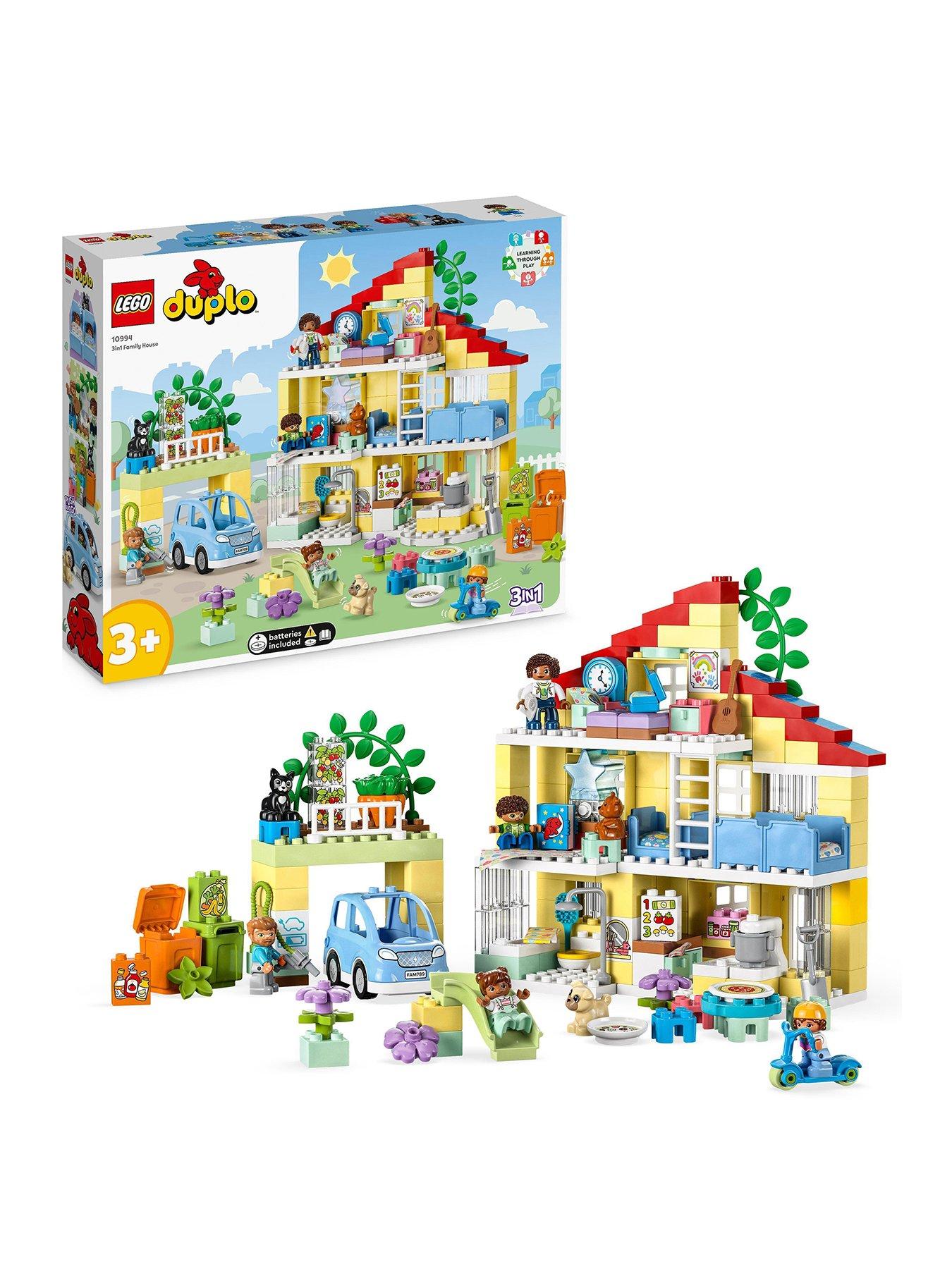 Image 1 of 7 of LEGO Duplo 3in1 Family House Set with Toy Car 10994