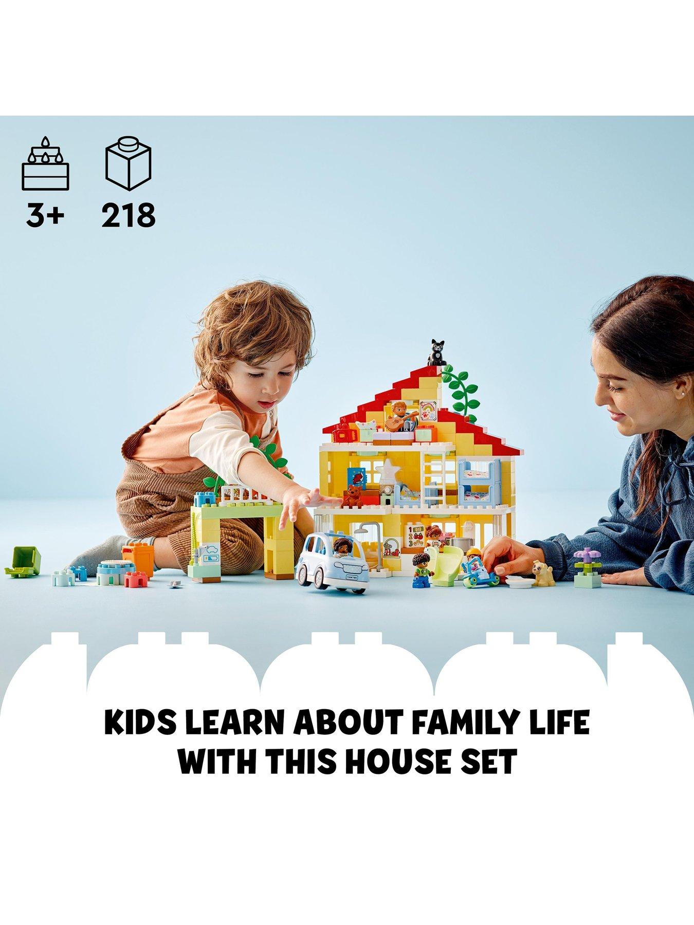 Image 2 of 7 of LEGO Duplo 3in1 Family House Set with Toy Car 10994