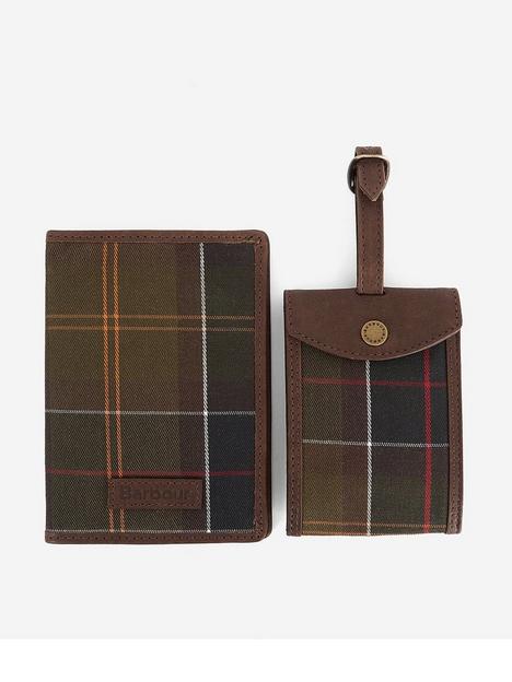 barbour-leather-amp-tartan-travel-gift-set-brown