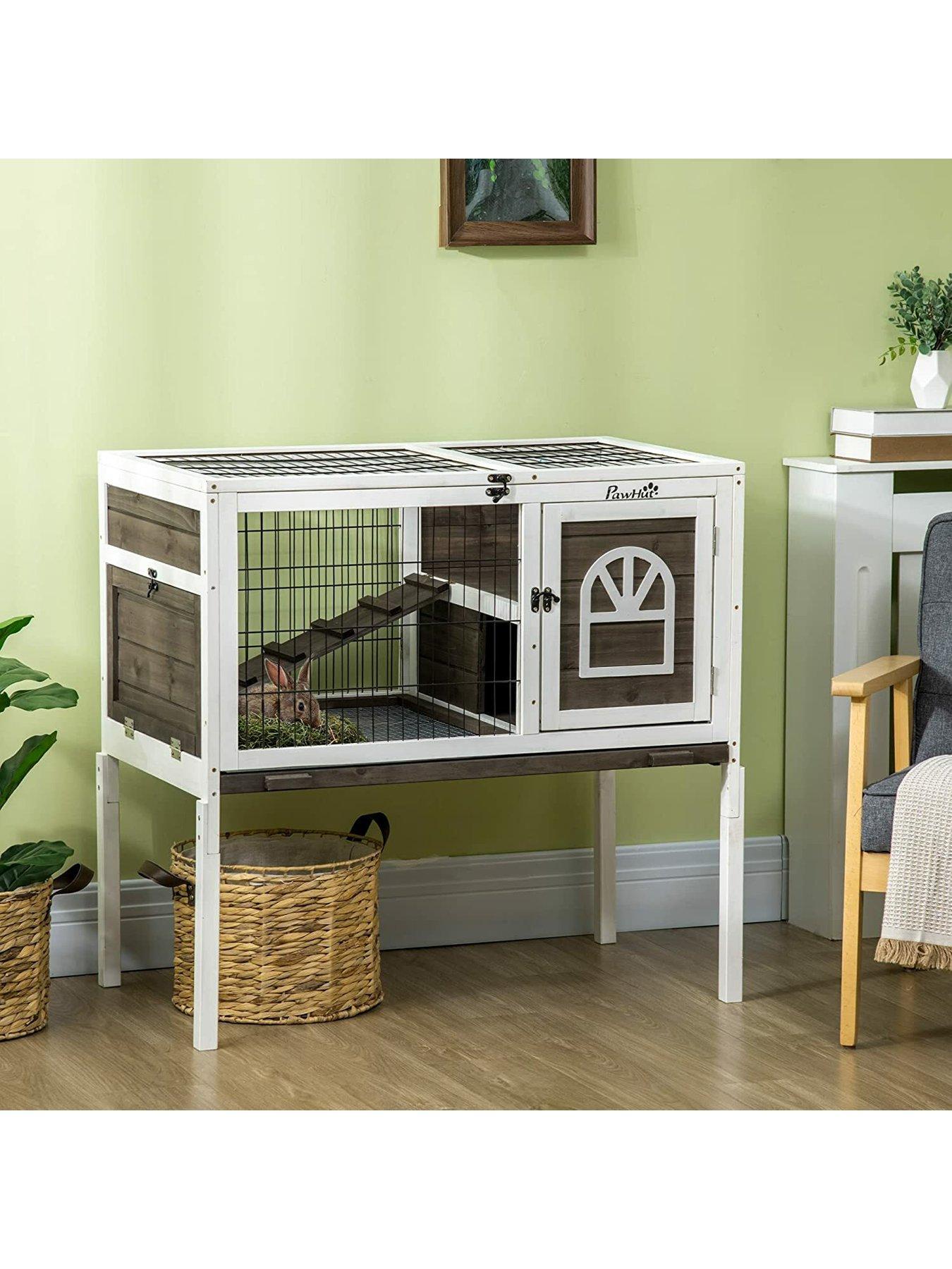 Pawhut 91 clearance deluxe rabbit hutch