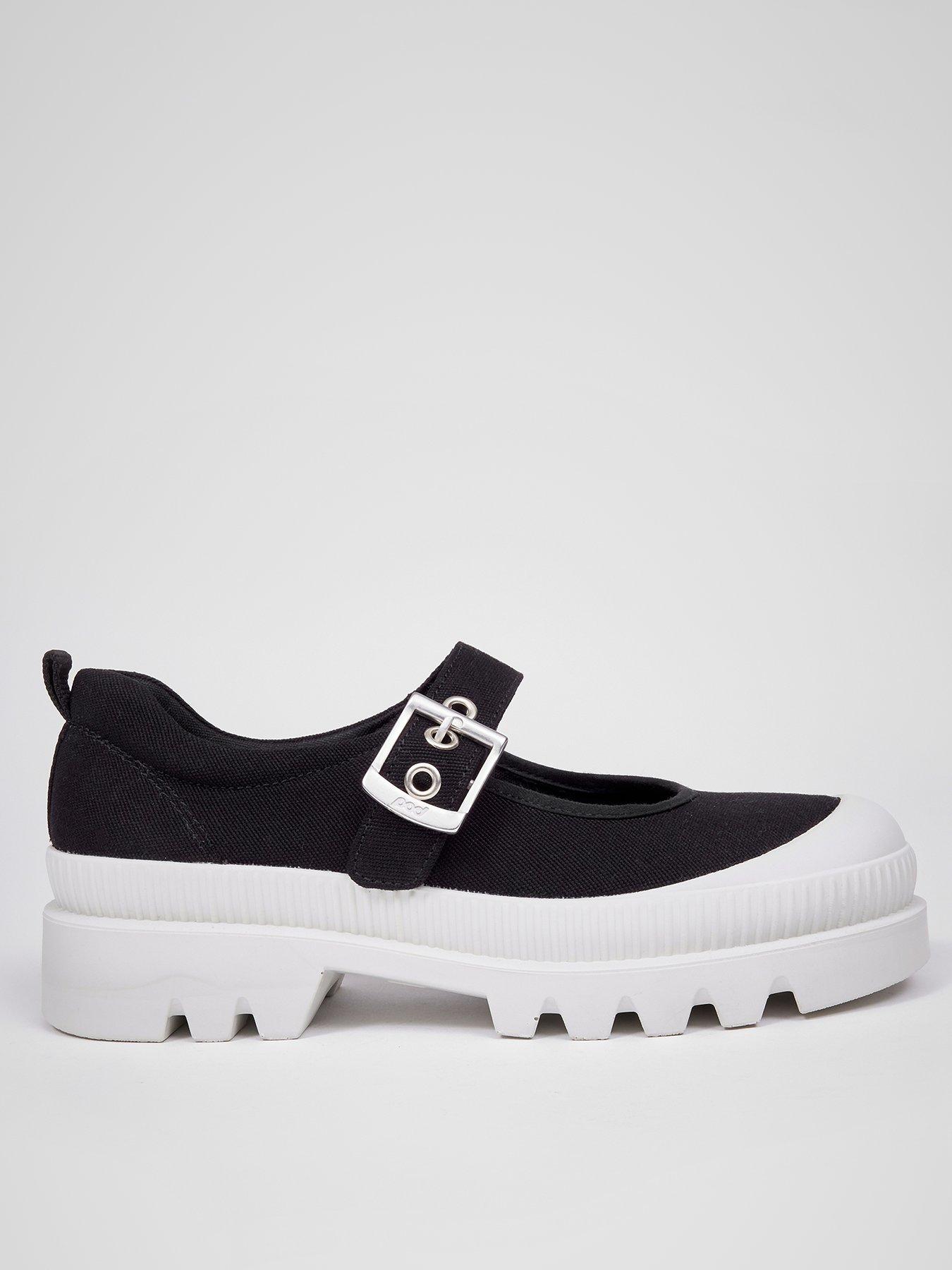  image of pod-evie-black-canvas-mary-jane