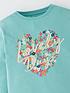  image of v-by-very-girls-5-pack-long-sleeve-frill-t-shirts-multi