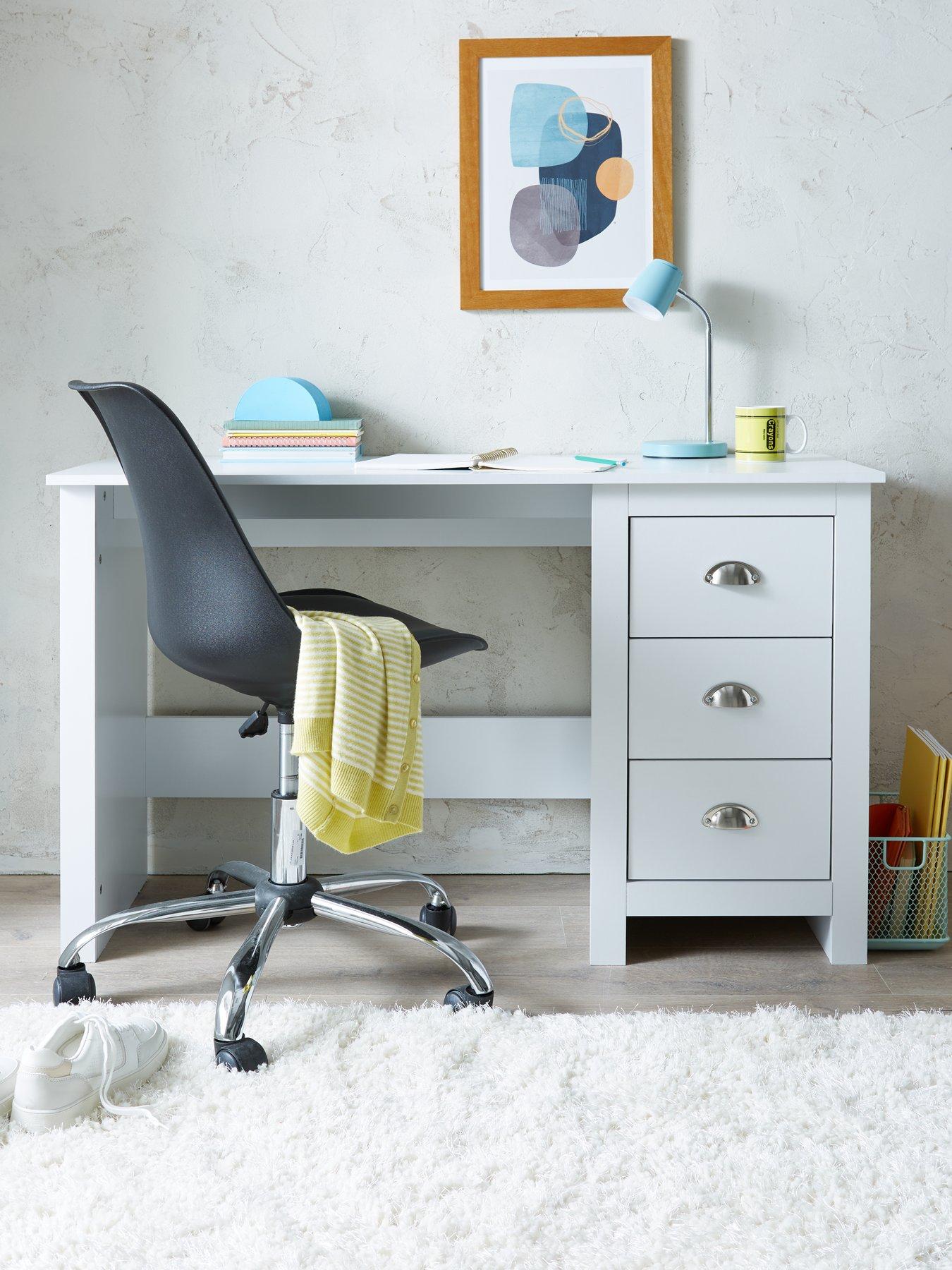 The Very Collection Atlanta Study Desk - White