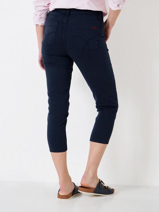 stillFront image of crew-clothing-cropped-jean-navy
