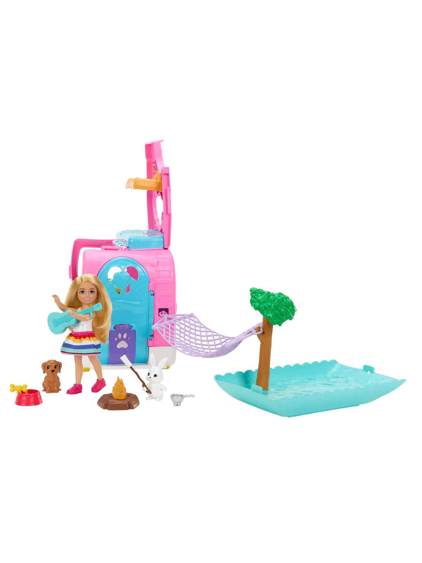 Barbie Chelsea 2 in 1 Camper Playset Doll Accessories