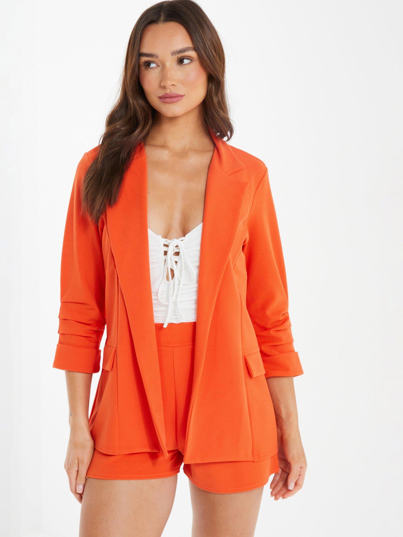 Quiz red blazer shop