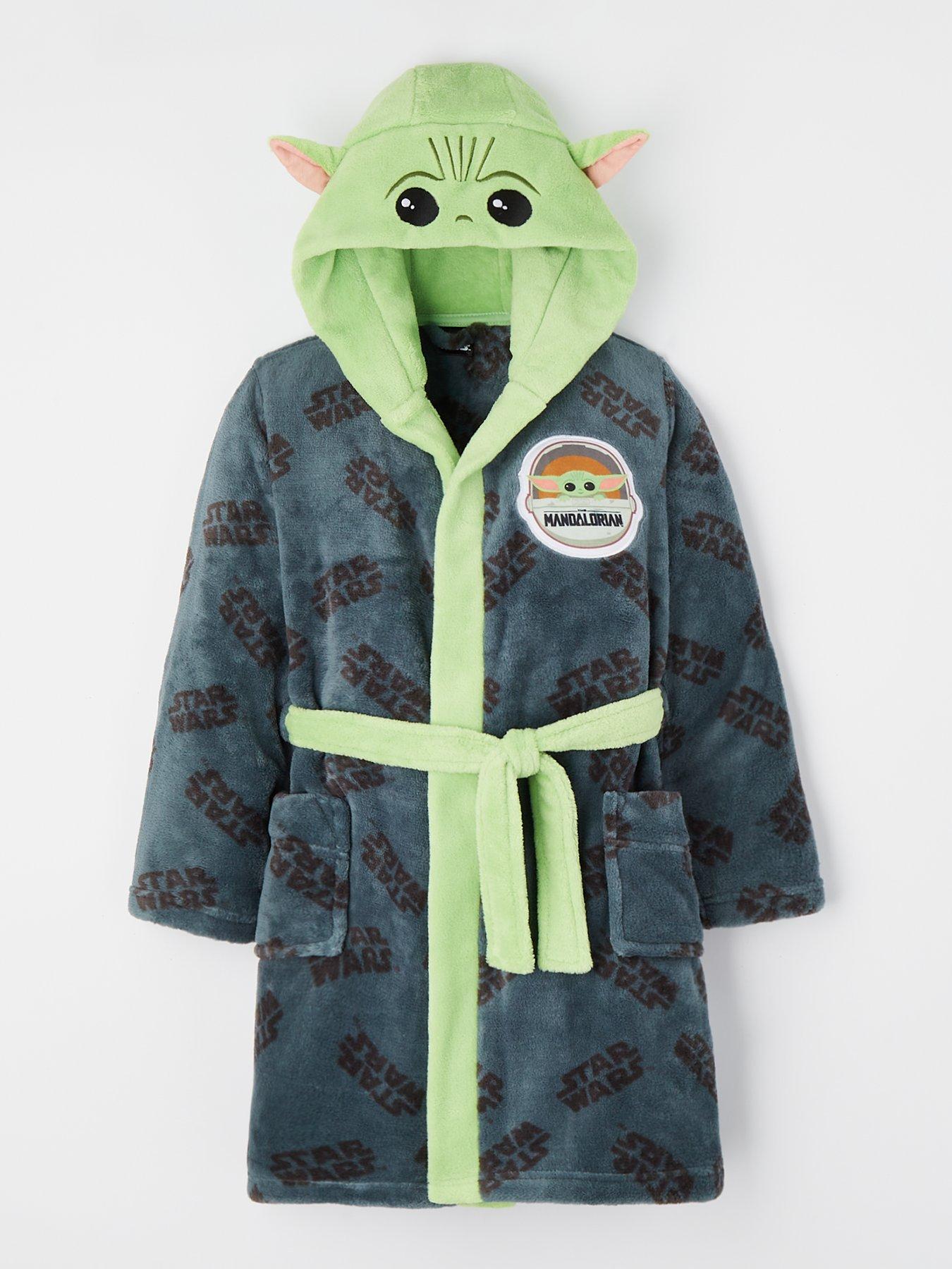 The Mandalorian Children's Baby Yoda Grogu Hood Detail Dressing Gown