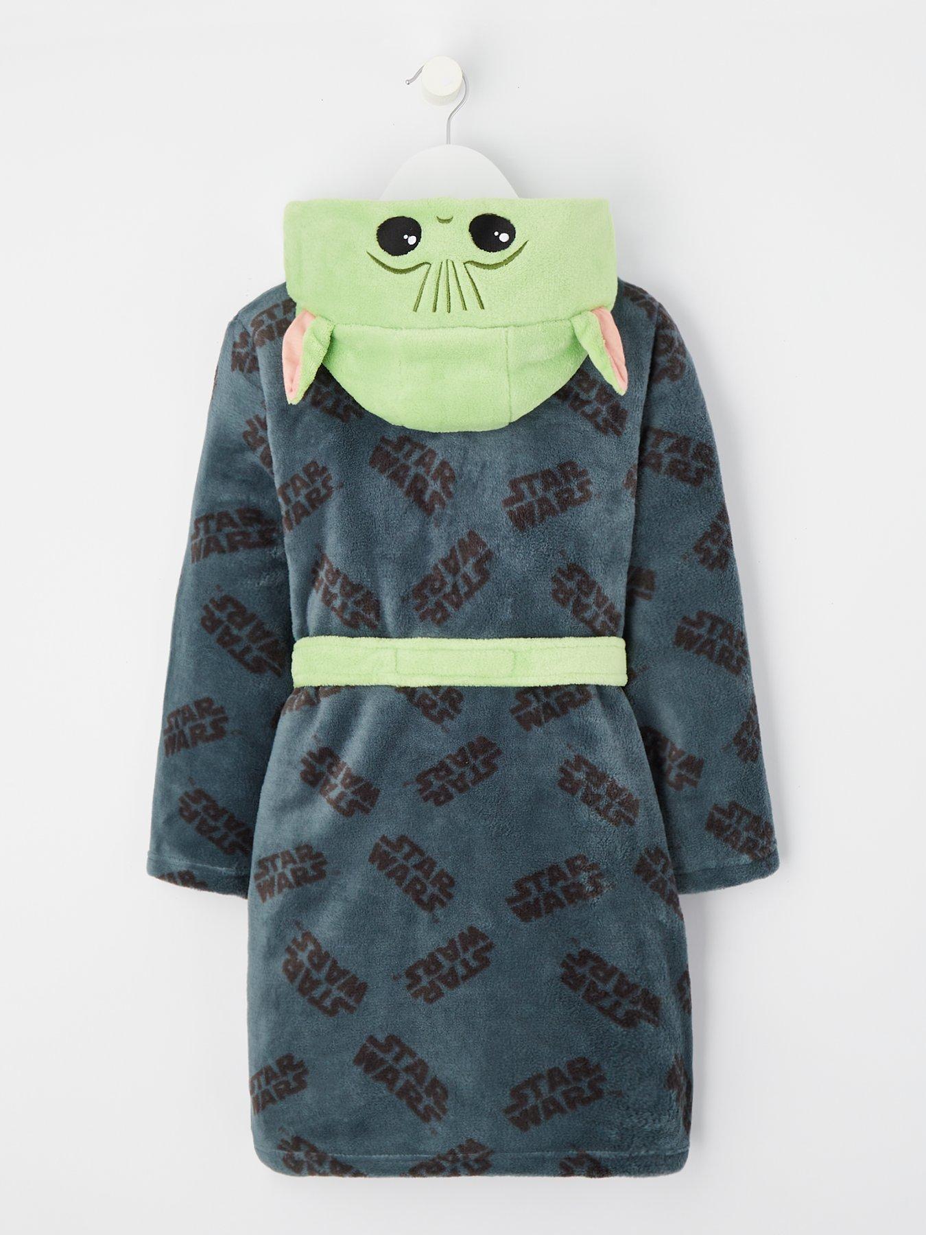 The Mandalorian Baby Yoda Grogu Hood Detail Dressing Gown