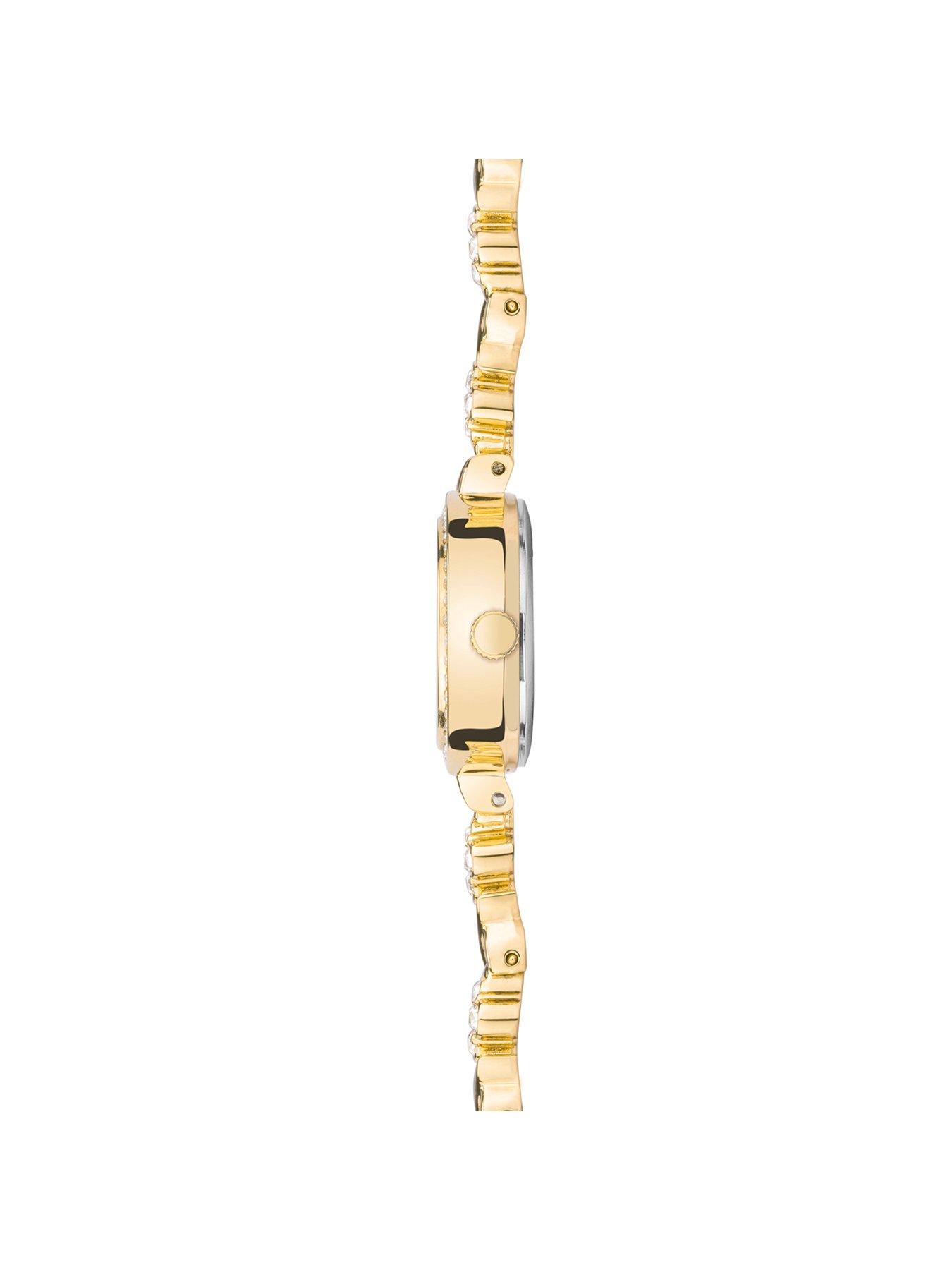  image of sekonda-womens-gold-alloy-bracelet-watch-with-silver-dial-gift-set