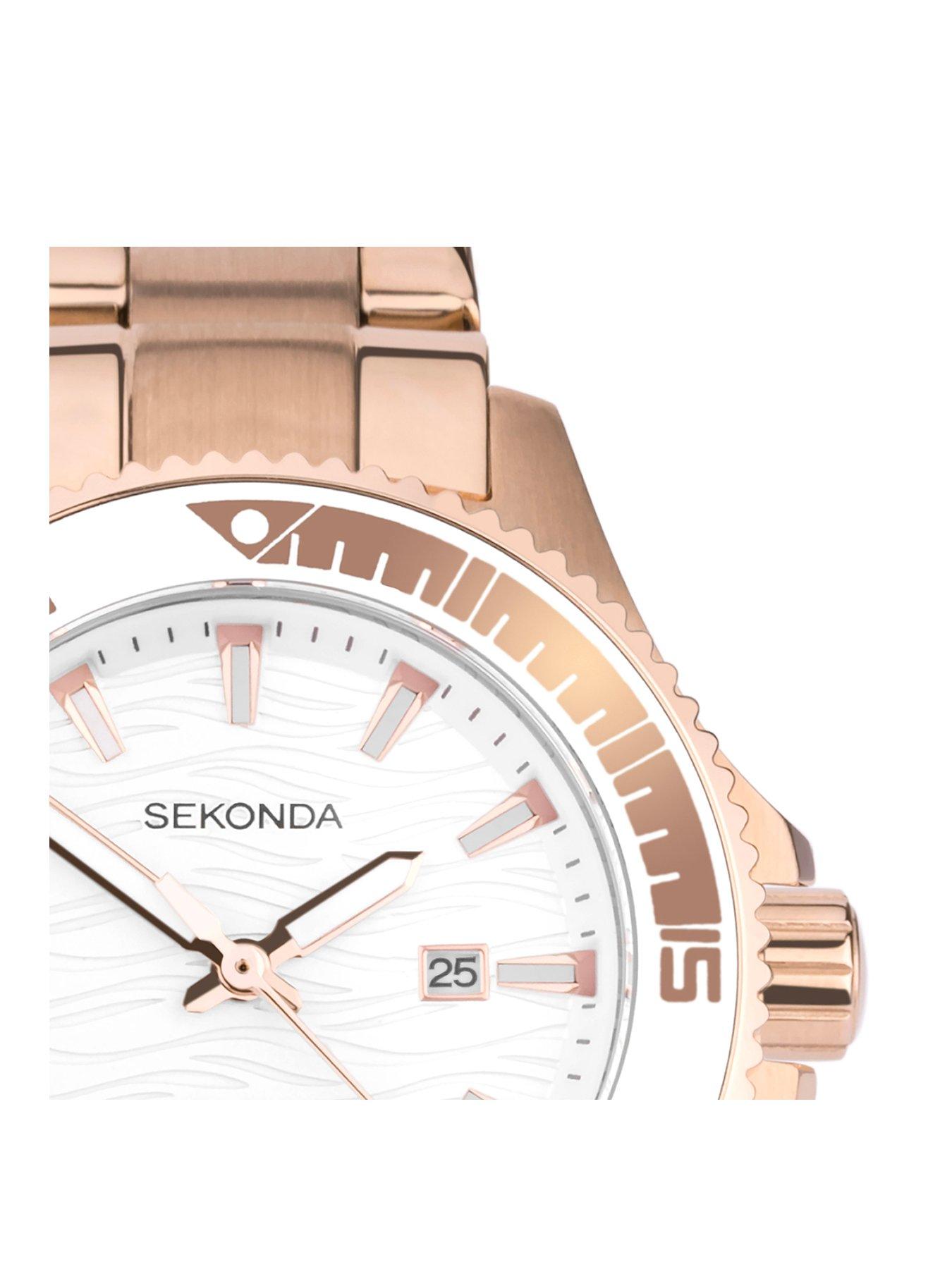 Montre Bracelet SEKONDA En Or Rose - Occasion
