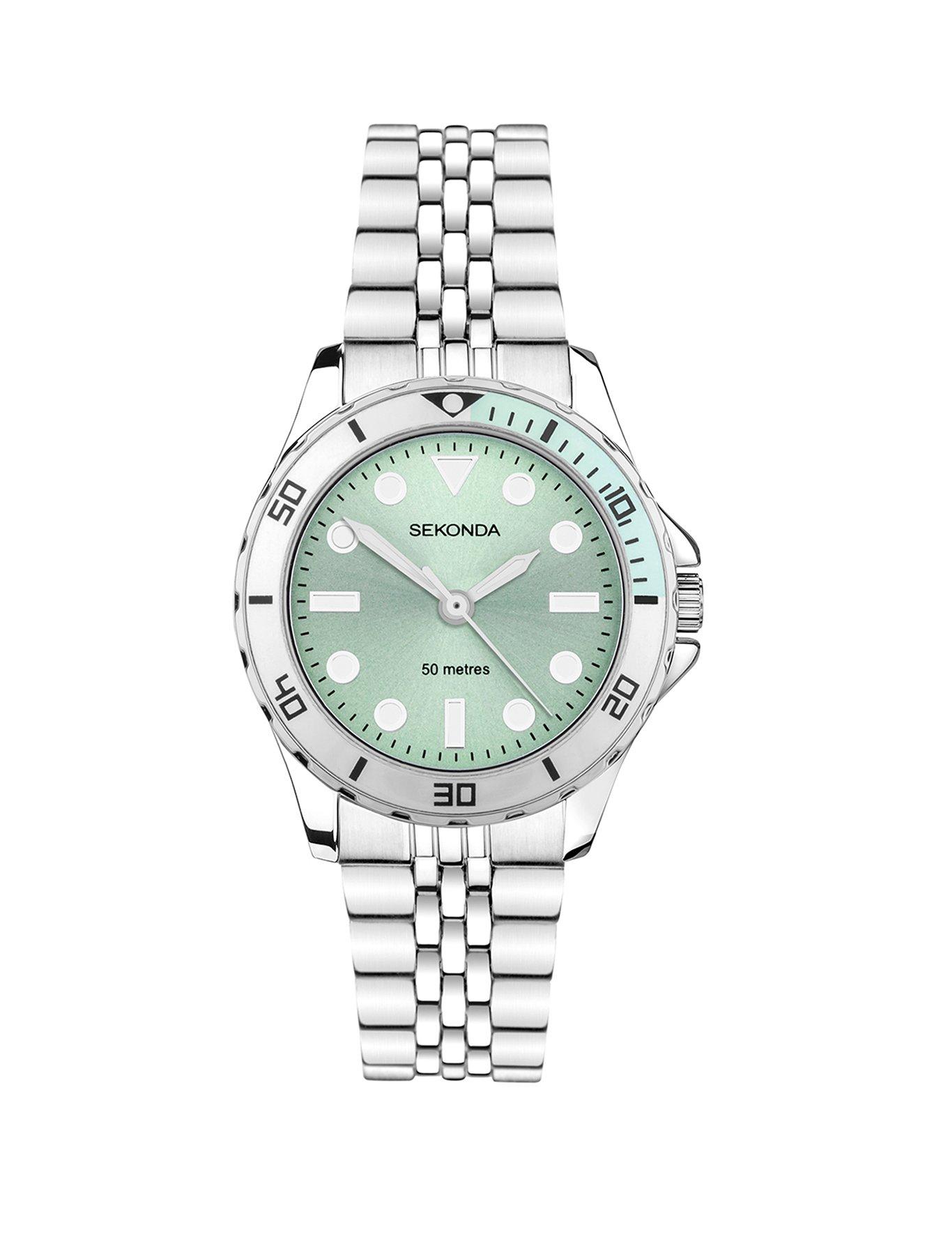 Sekonda Womens Silver Stainless Steel Analogue Watch
