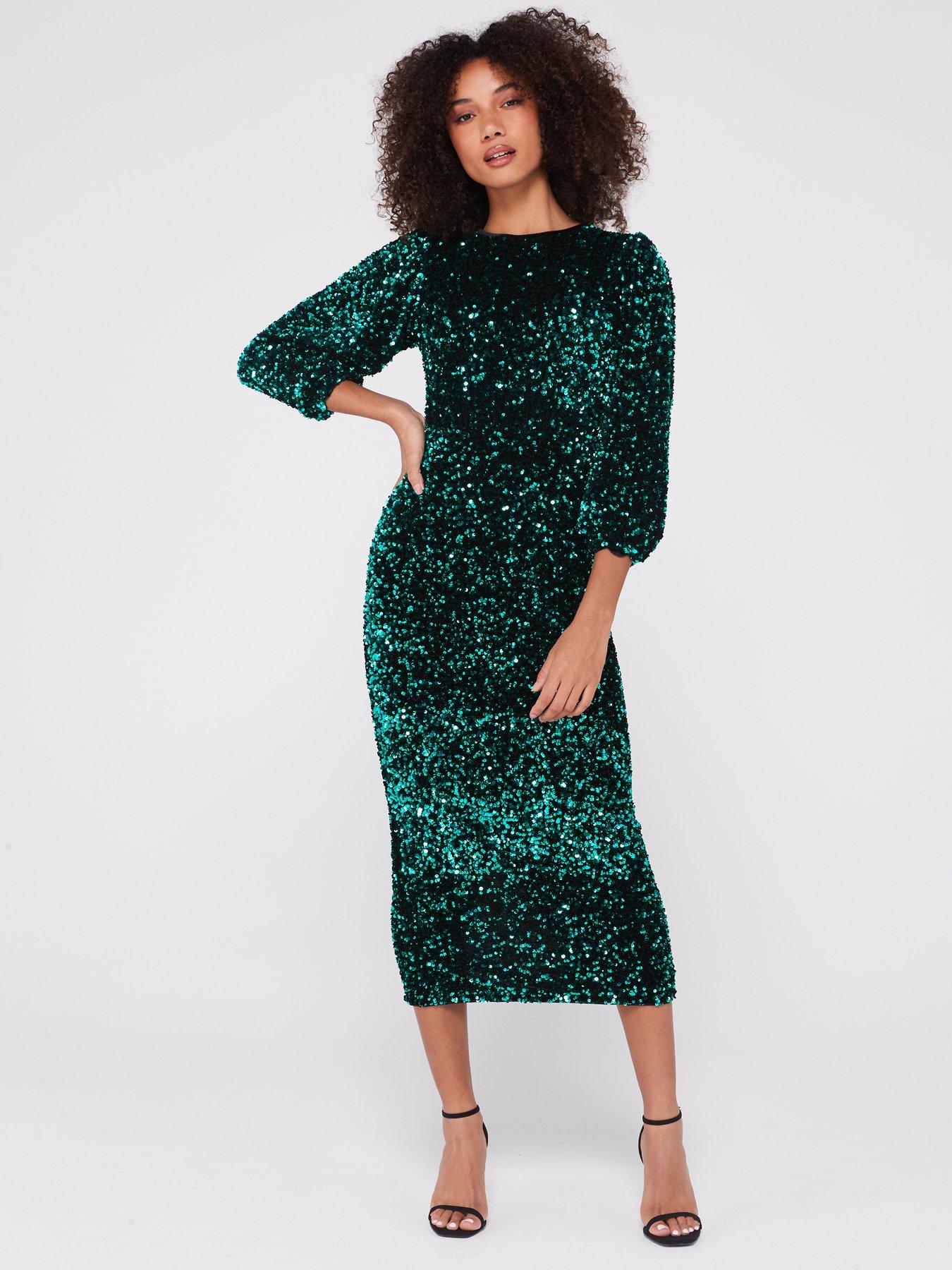 Long sleeve shop sequin midi dress