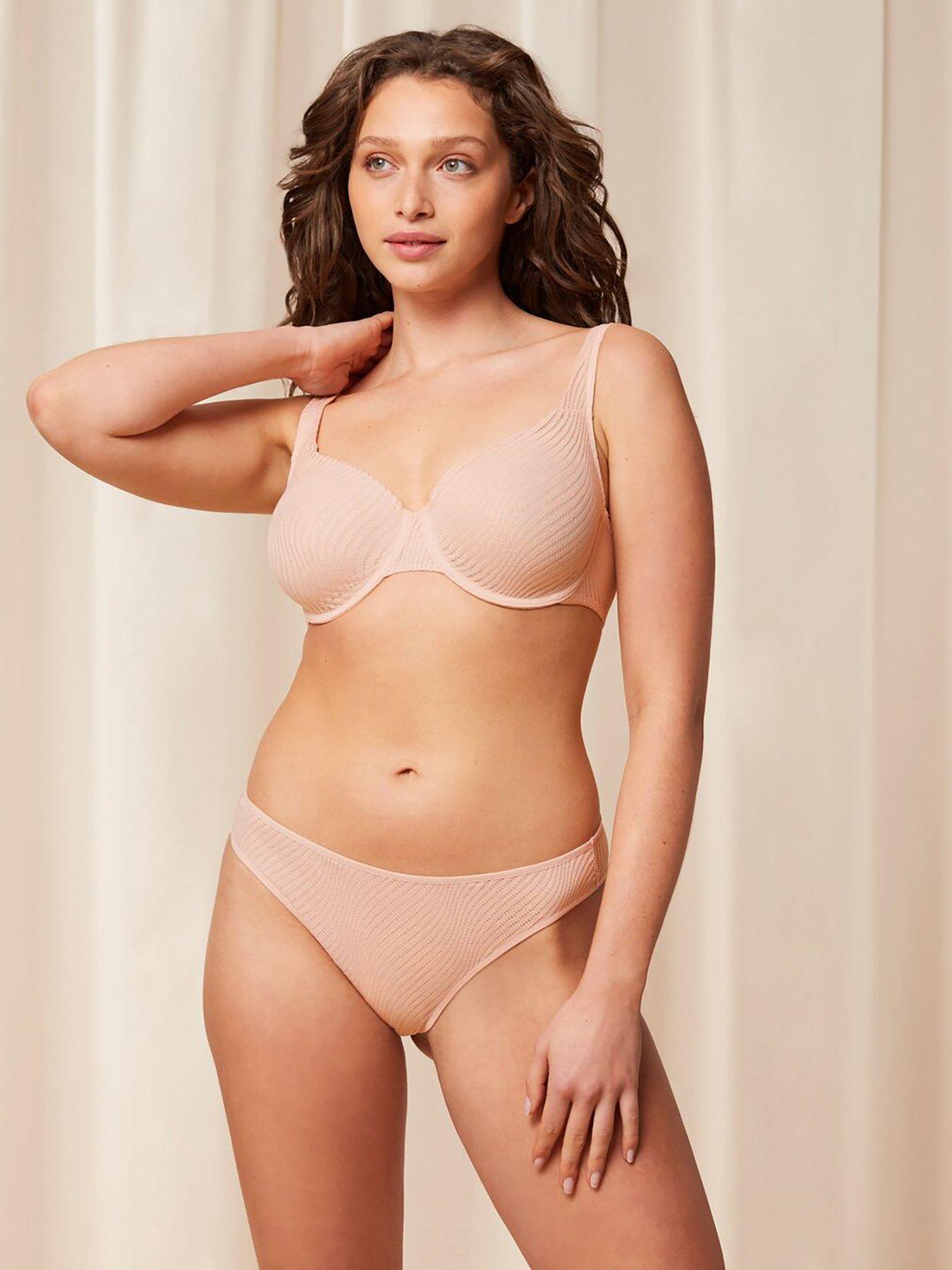  image of triumph-harmony-minimiser-spotlight-underwired-bra-pink