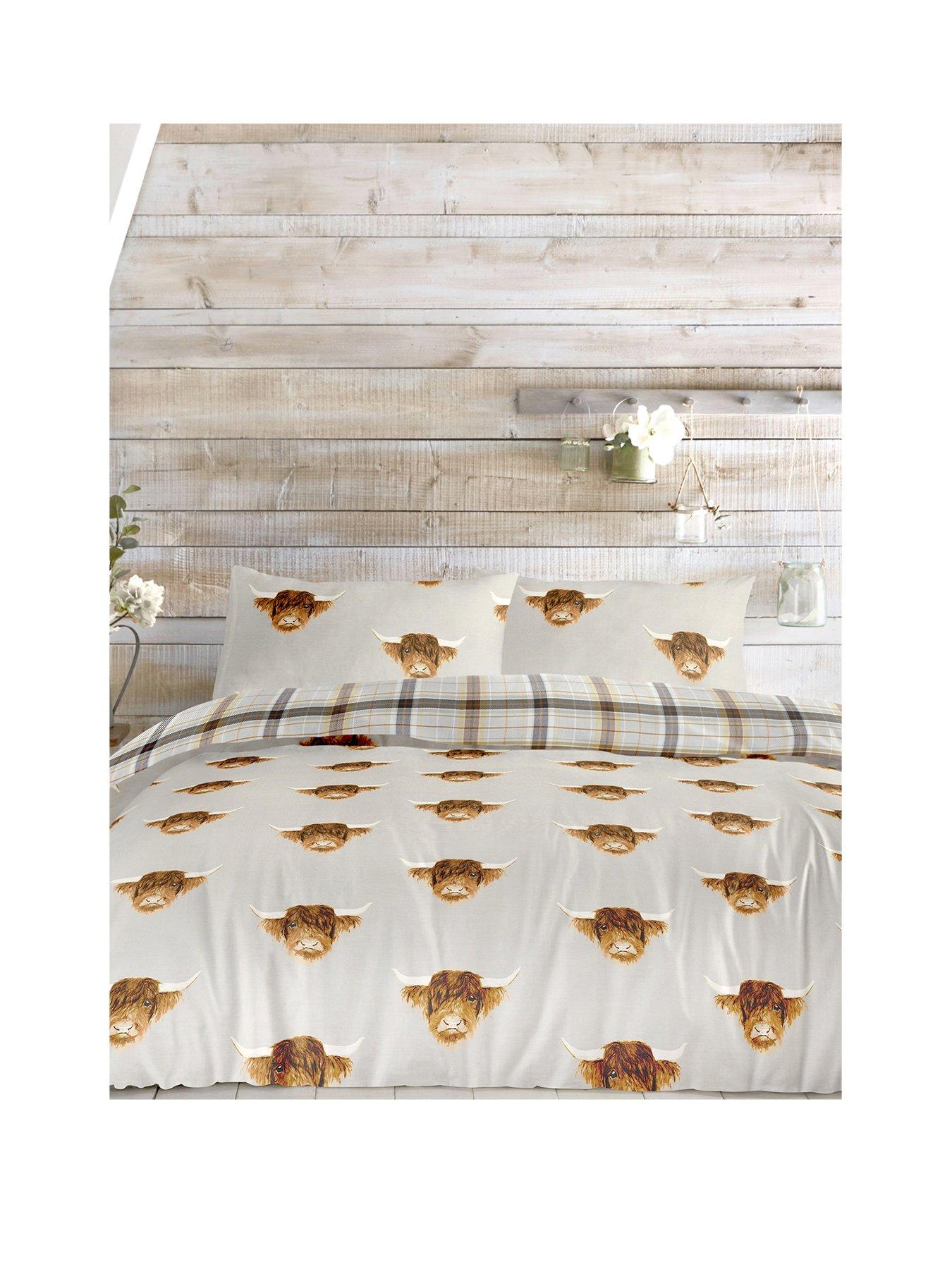 undefined Highland Cow Duvet Cover Set