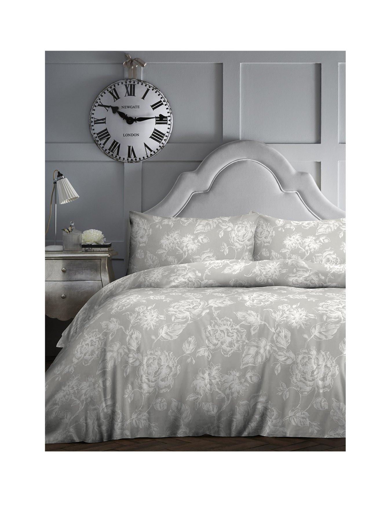 Dreams & Drapes Mishka Duvet Cover Set Grey