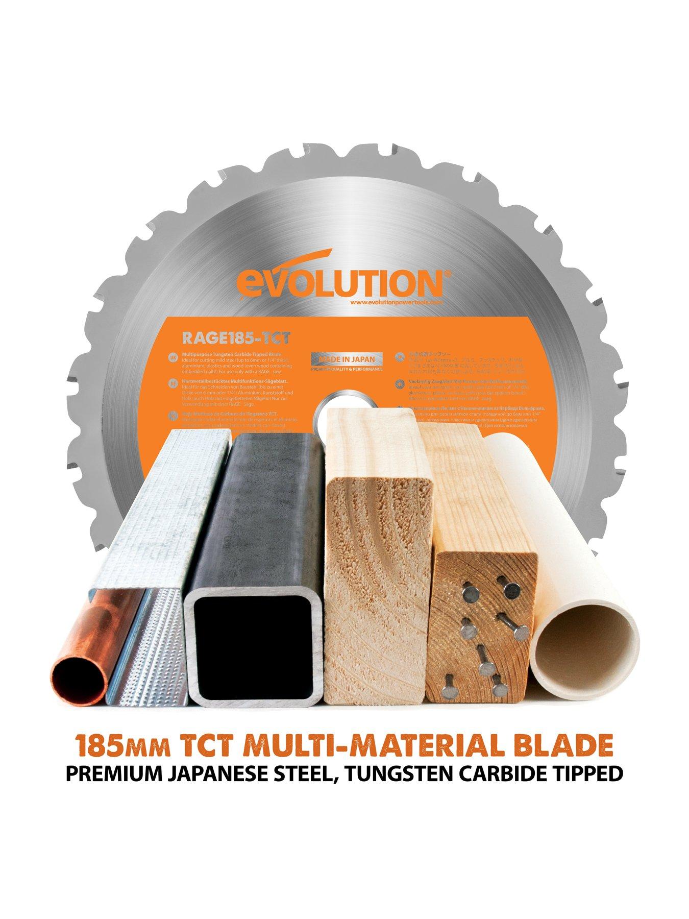 Image 2 of 8 of EVOLUTION R185CCSX 185mm Multi-Material Circular Saw &amp; Track (Combination Pack)