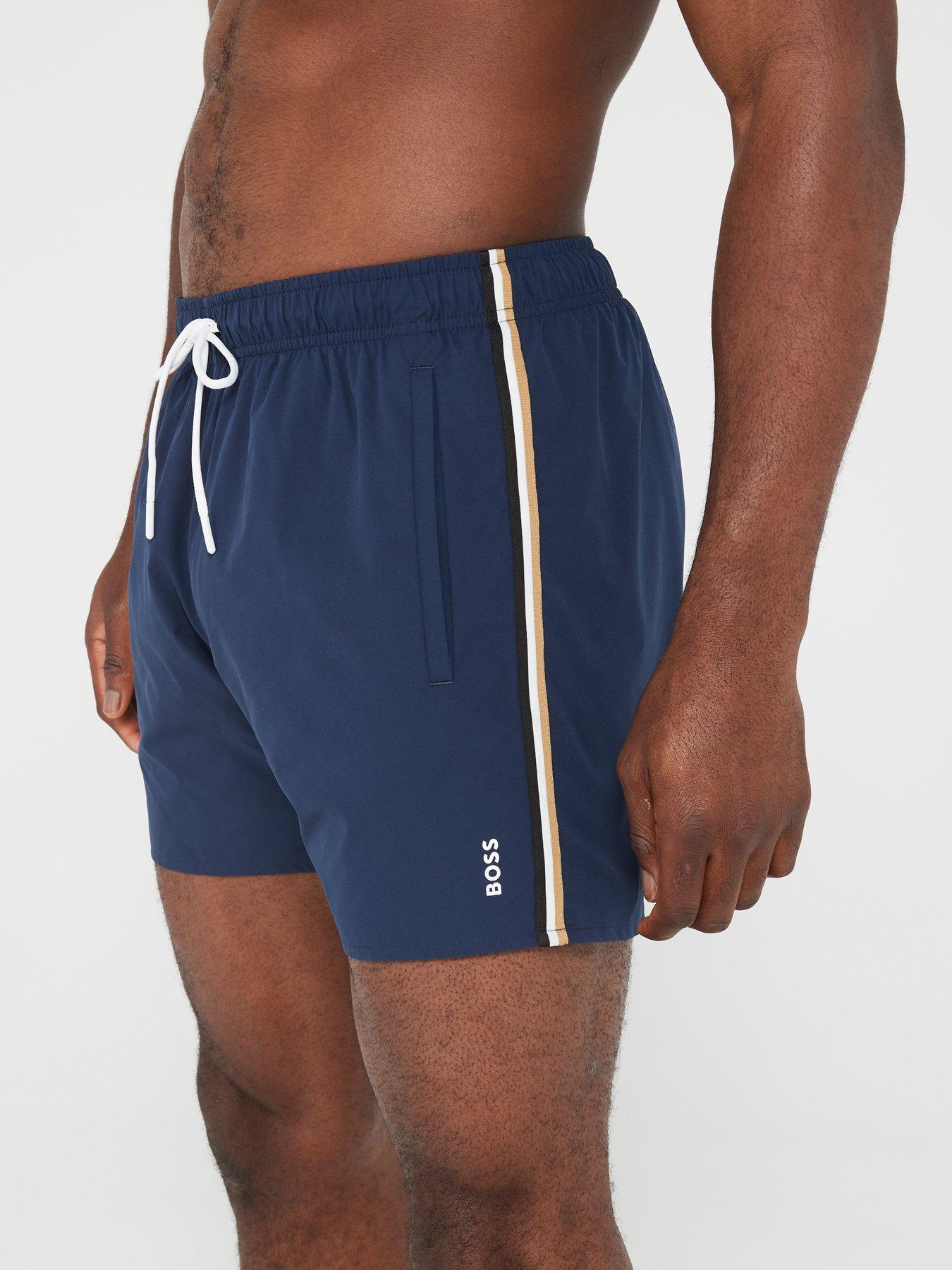  image of boss-iconic-swim-shorts-navy