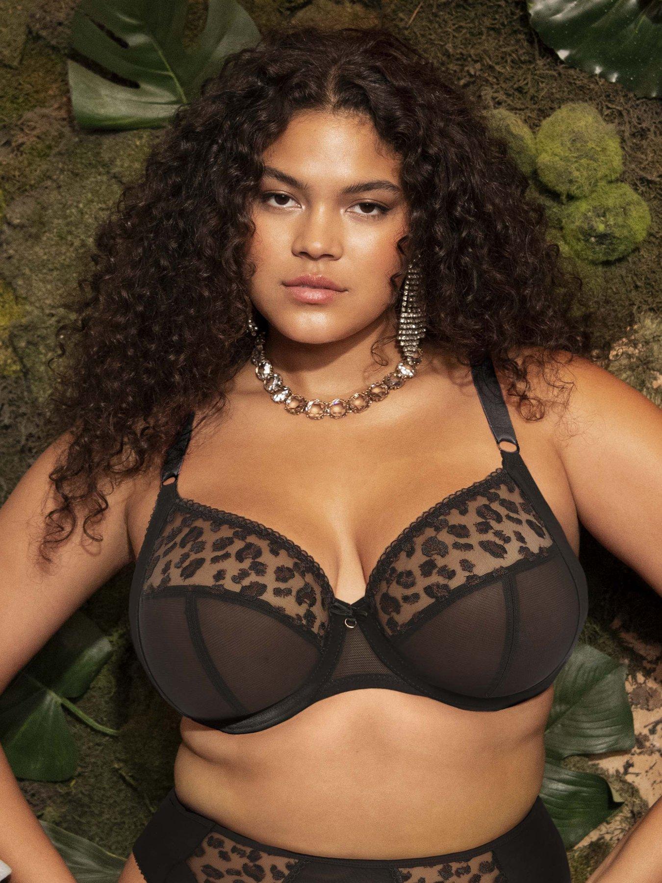 Image 1 of 4 of Elomi Namrah Underwired Bandless Plunge - Black