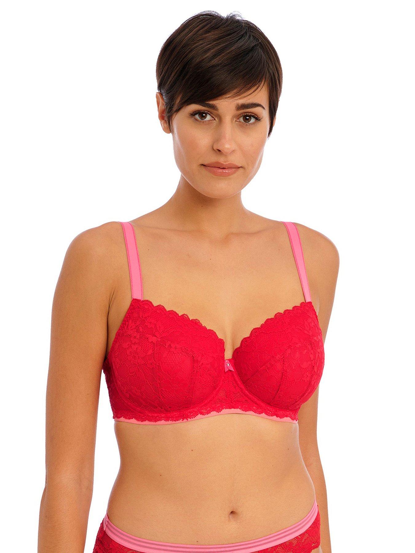 For Your Eyes Only Underwired Quarter Cup Bra, Black