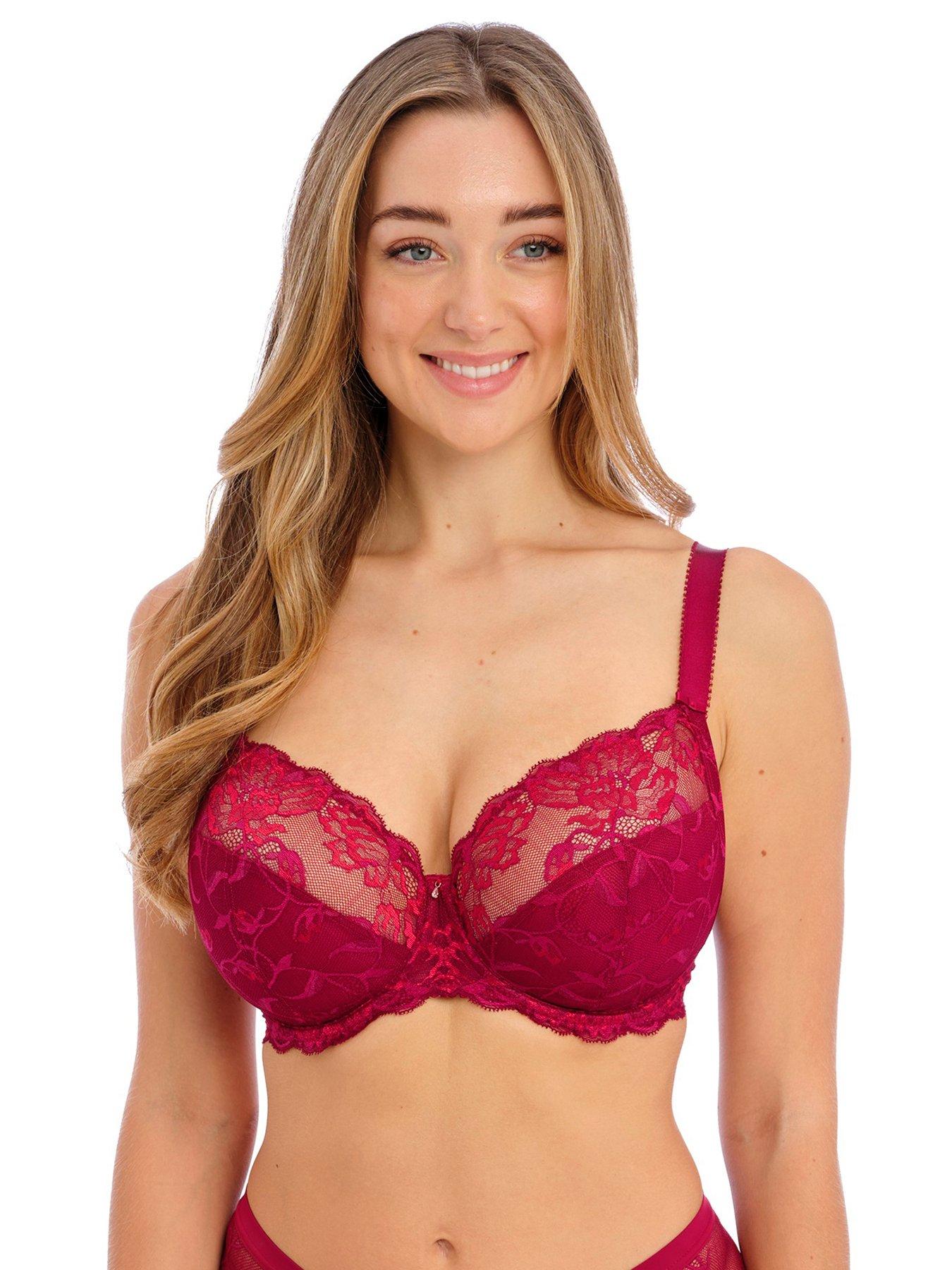 Miss Mary of Sweden Jacquard & Lace Underwired Bra With Padded