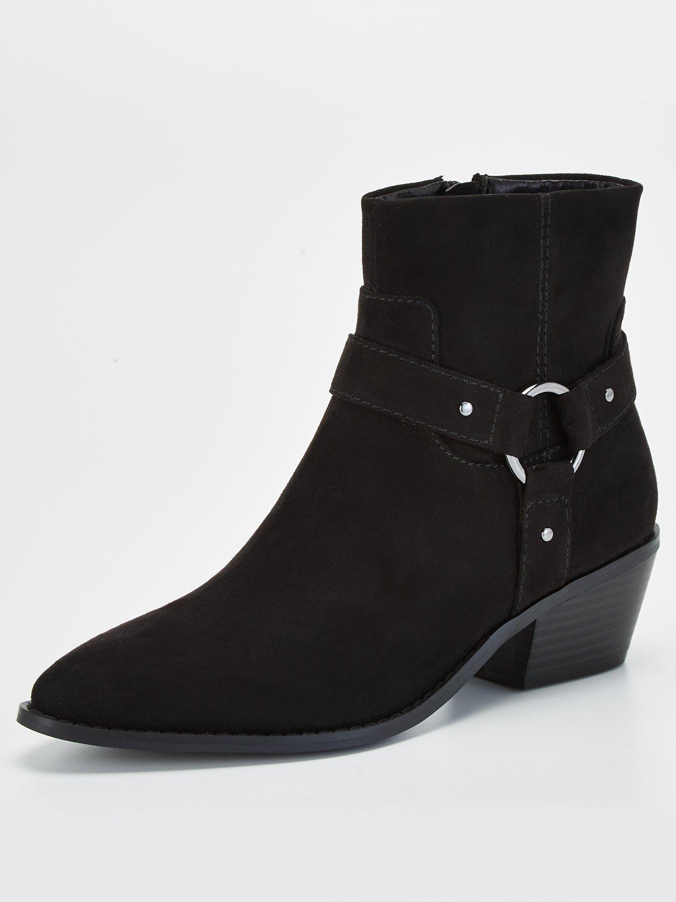 Western Ankle Boot Black