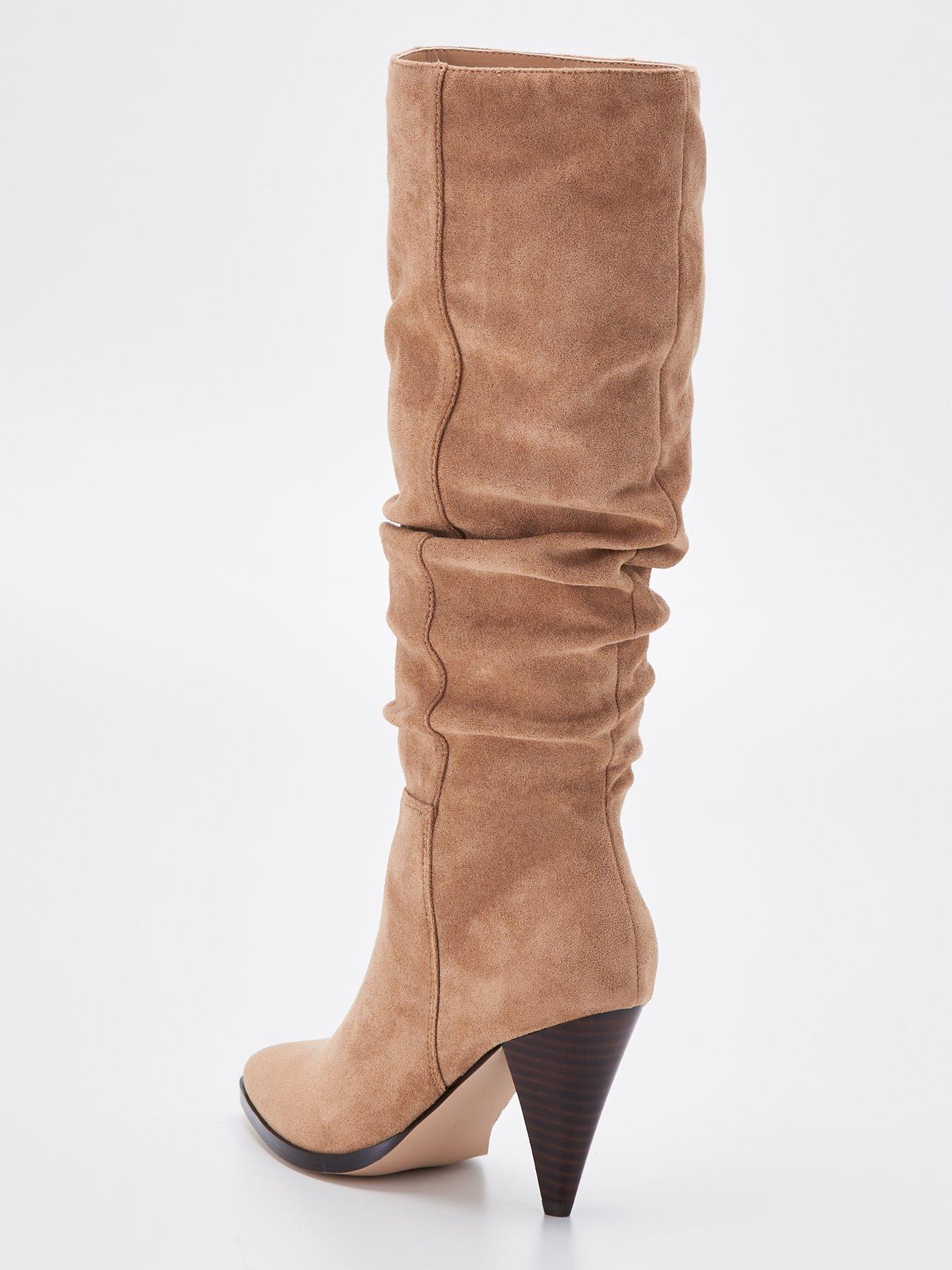 Cone heel discount slouch boots