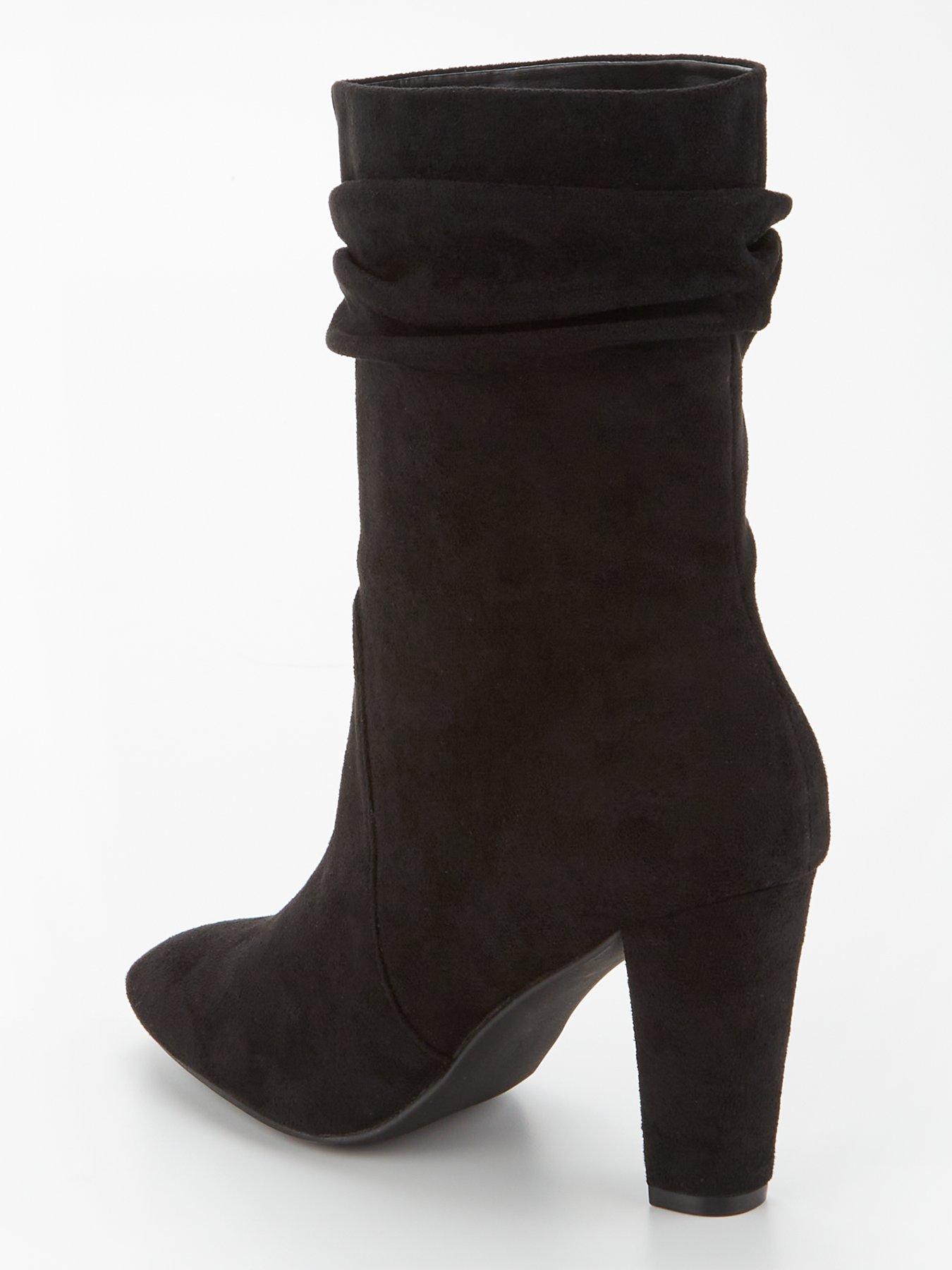 Image 2 of 6 of V by Very Slouch Calf Boot - Black