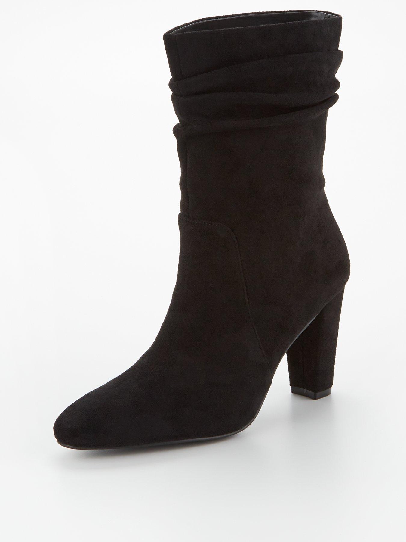 Image 3 of 6 of V by Very Slouch Calf Boot - Black