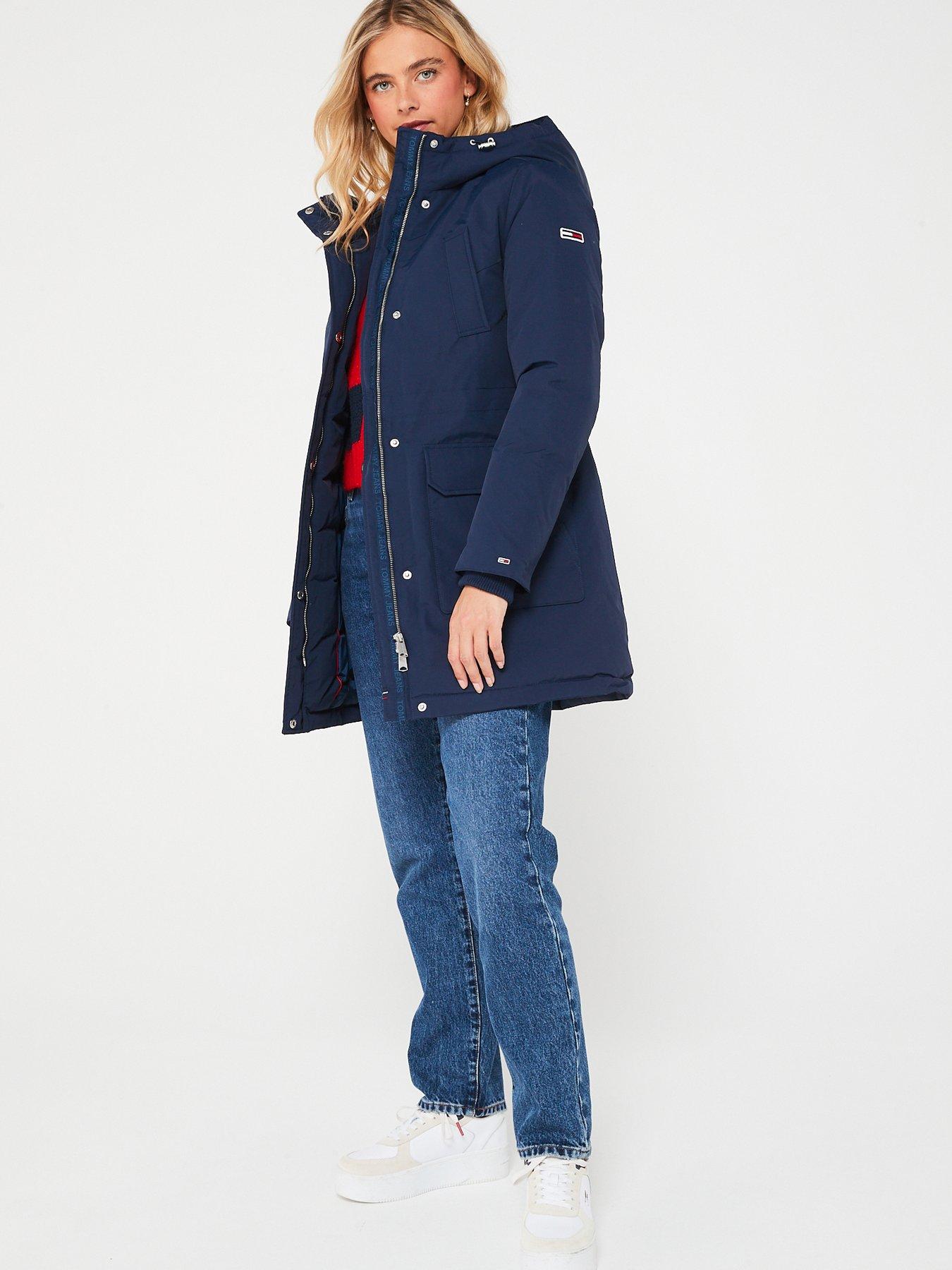 Jeans parka jacket best sale