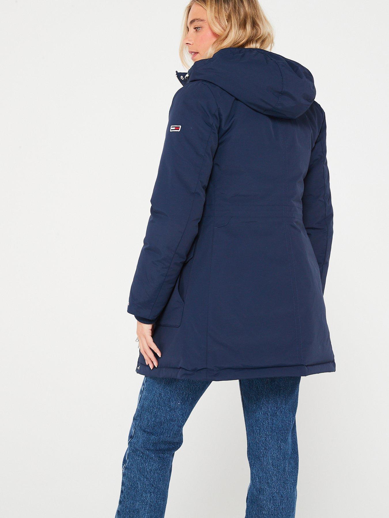 Tommy Jeans Technical Down Parka Jacket - Navy