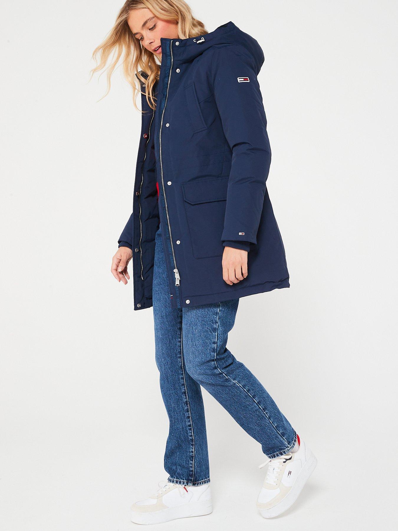 Tommy Jeans Technical Down Parka Jacket - Navy